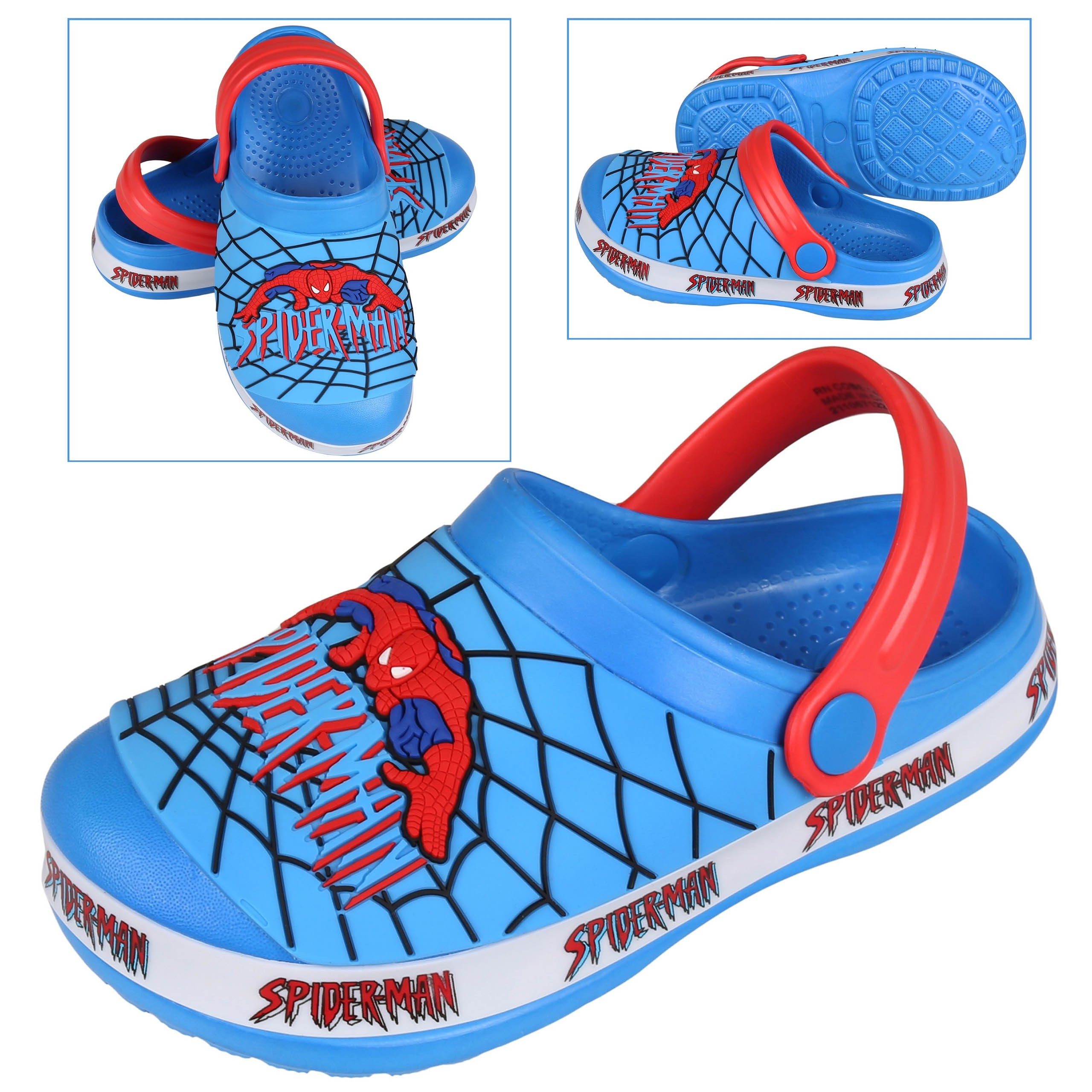 MARVEL Spiderman Crocs für Jungen, Flip-Flops 23 EU / 6 UK Badepantolette