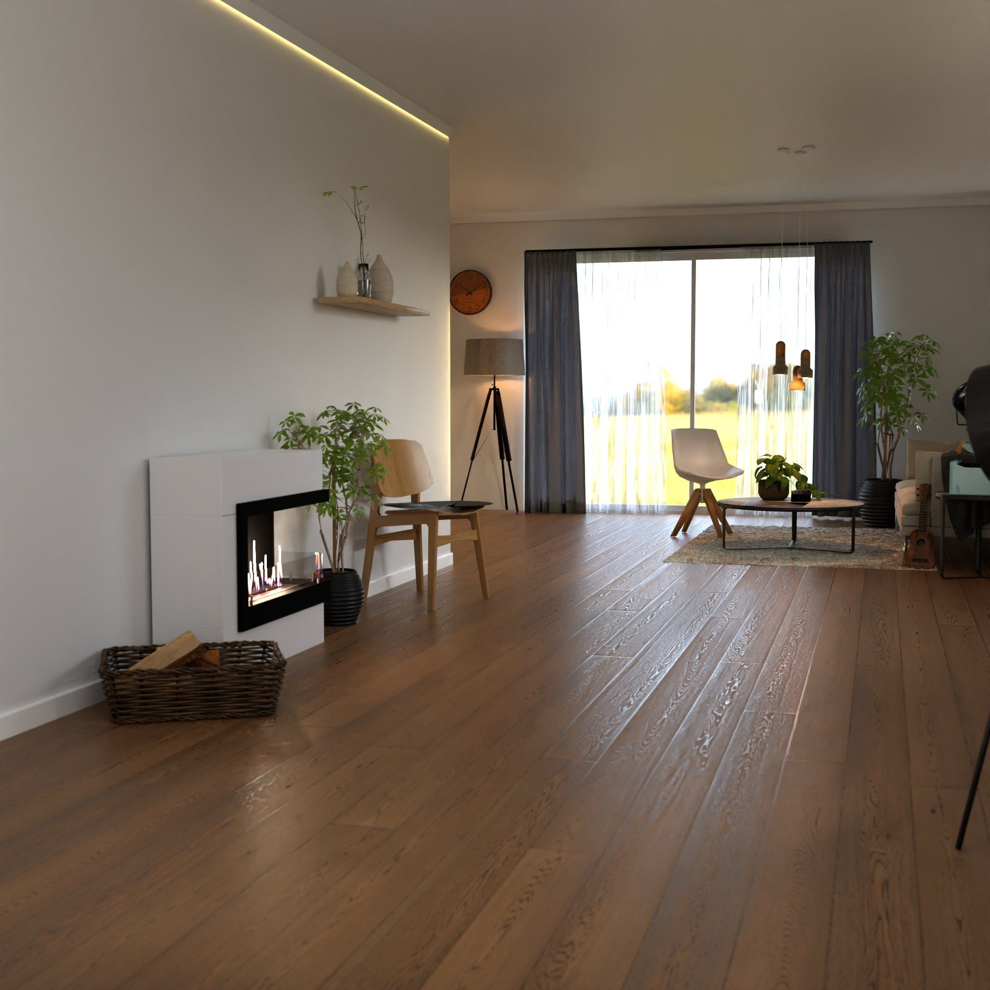 GLOW FIRE Echtfeuer-Dekokamin Halden Mini rechts Ethanol Kamin, Bioethanol Kamin mit 3h Brenndauer, Heizleistung bis 2 kw