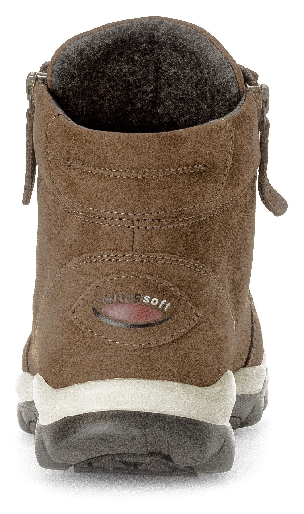 rollingsoft Schnürboots, Keilabsatz, Komfortboots mit profilierter Gummilaufsohle