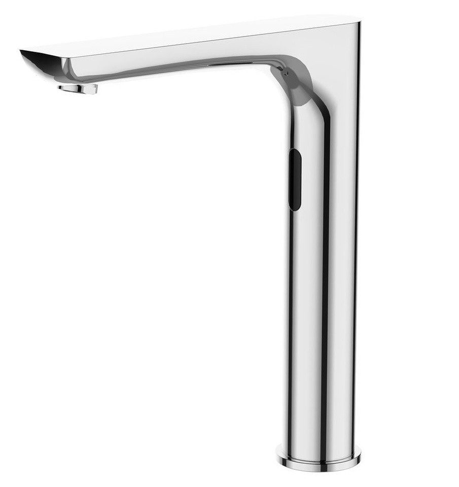 Creavit Waschtischarmatur Elektronische Hoch Waschtischarmatur 230V AC / 6V DC (4xAA), Chrom Creavit-BT-ES6500