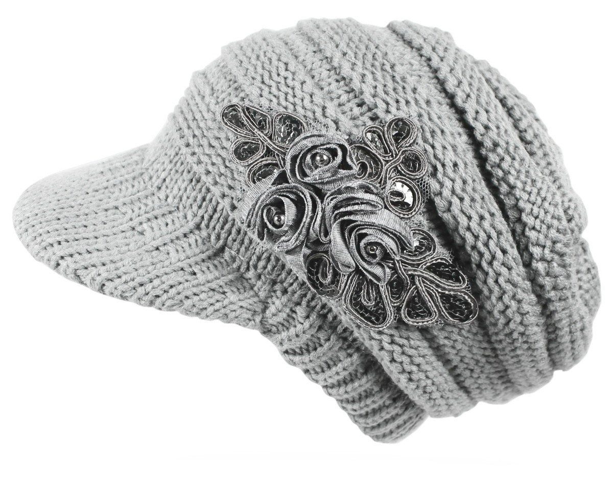 dy_mode Strickmütze Damen Schirmmütze Einfarbig mit günstig online kaufen