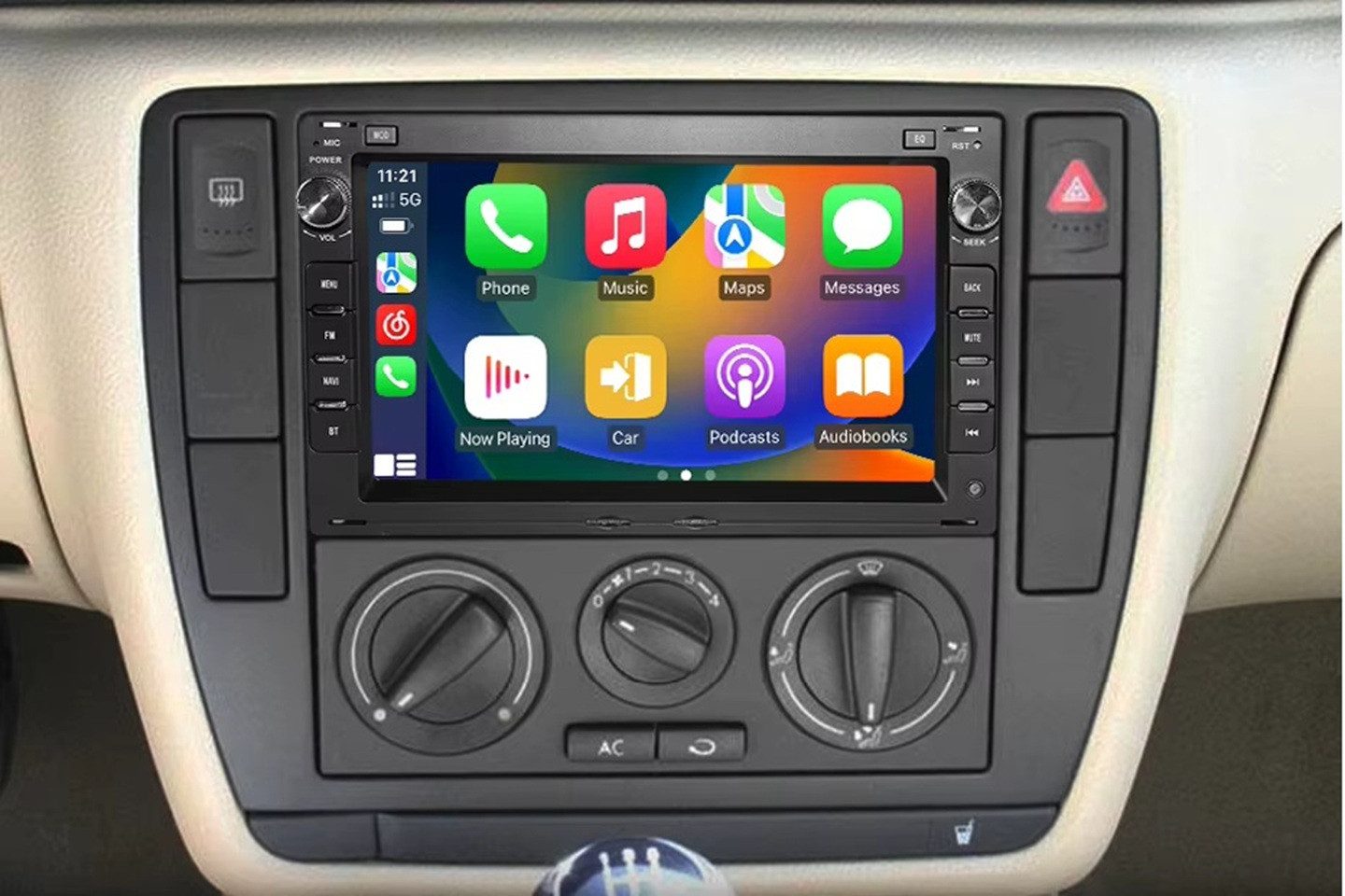 GABITECH Android 14 Autoradio für VW BORA POLO SHARAN T5 MULTIVANT GPS Navi Autoradio (Carplay, 4GB RAM 8-Core CPU)