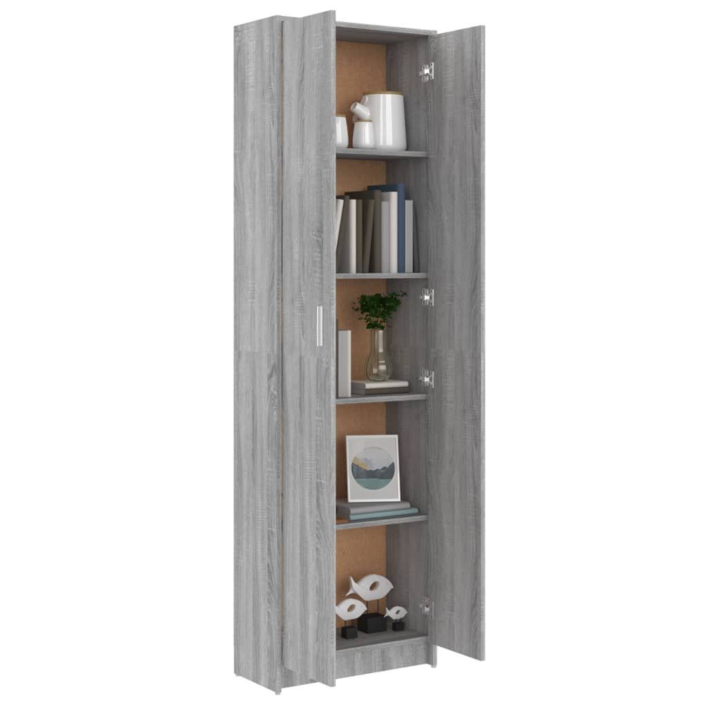 furnicato Kleiderschrank 55x25x189 Sonoma Garderobenschrank Grau Holzwerkstoff cm