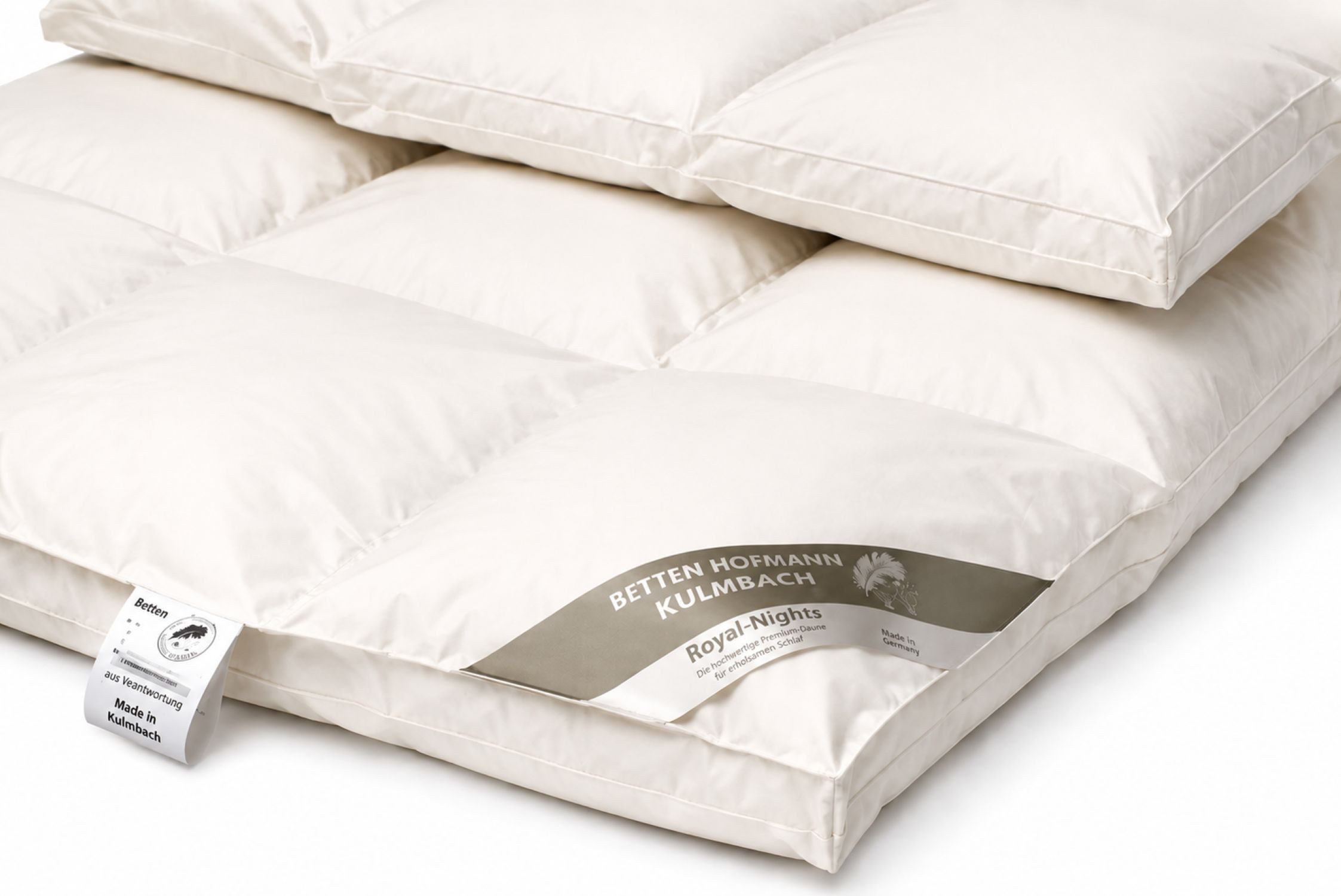 Betten Hofmann Daunenbettdecke Betten Hofmann White Sibiria 8cm Winterdecke mit Außensteg 4x6 155x200, Füllung: 100% Gänsedaunen, Bezug: 100% Baumwolle, mit Schneegänseflaum, hergestellt in Deutschland, hypoallergen