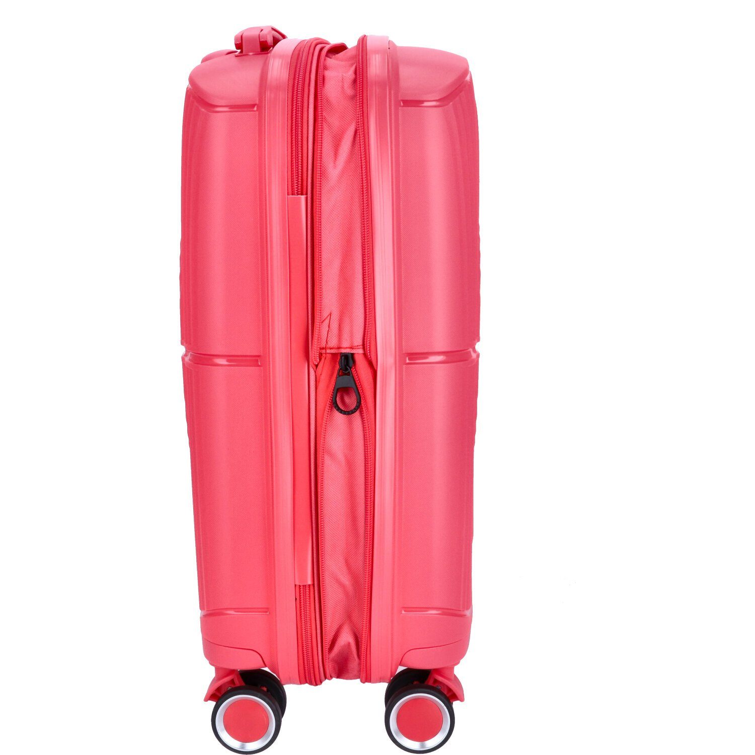 TheTrueC Koffer TheTrueC 4-Rad Trolley 55cm Valencia coral red, 4 Rollen Rollen – Bild 5 von 5