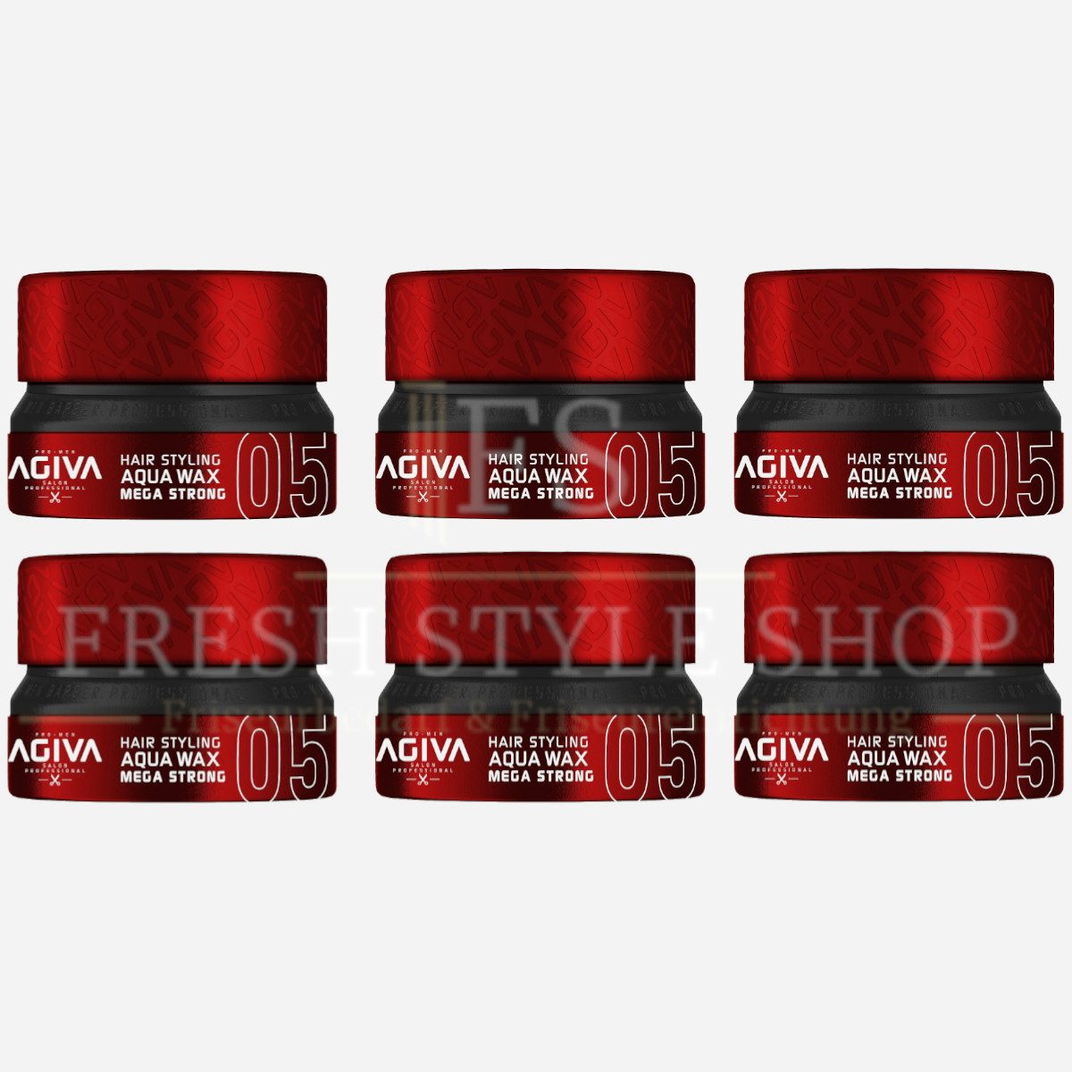 Haarwachs 6x Haarwachs Haar Wax 155ml 05 Mega Strong