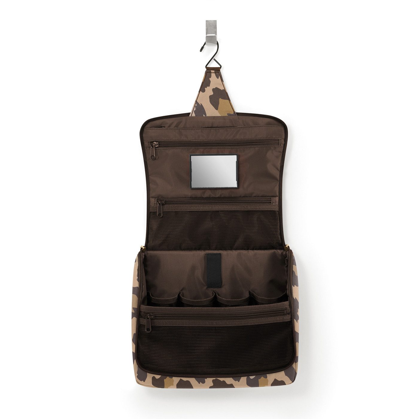 REISENTHEL® Kulturbeutel toiletbag XL (1-tlg), großes Hauptfach, Stecktaschen, Haken zum Aufhängen, Spiegel innen