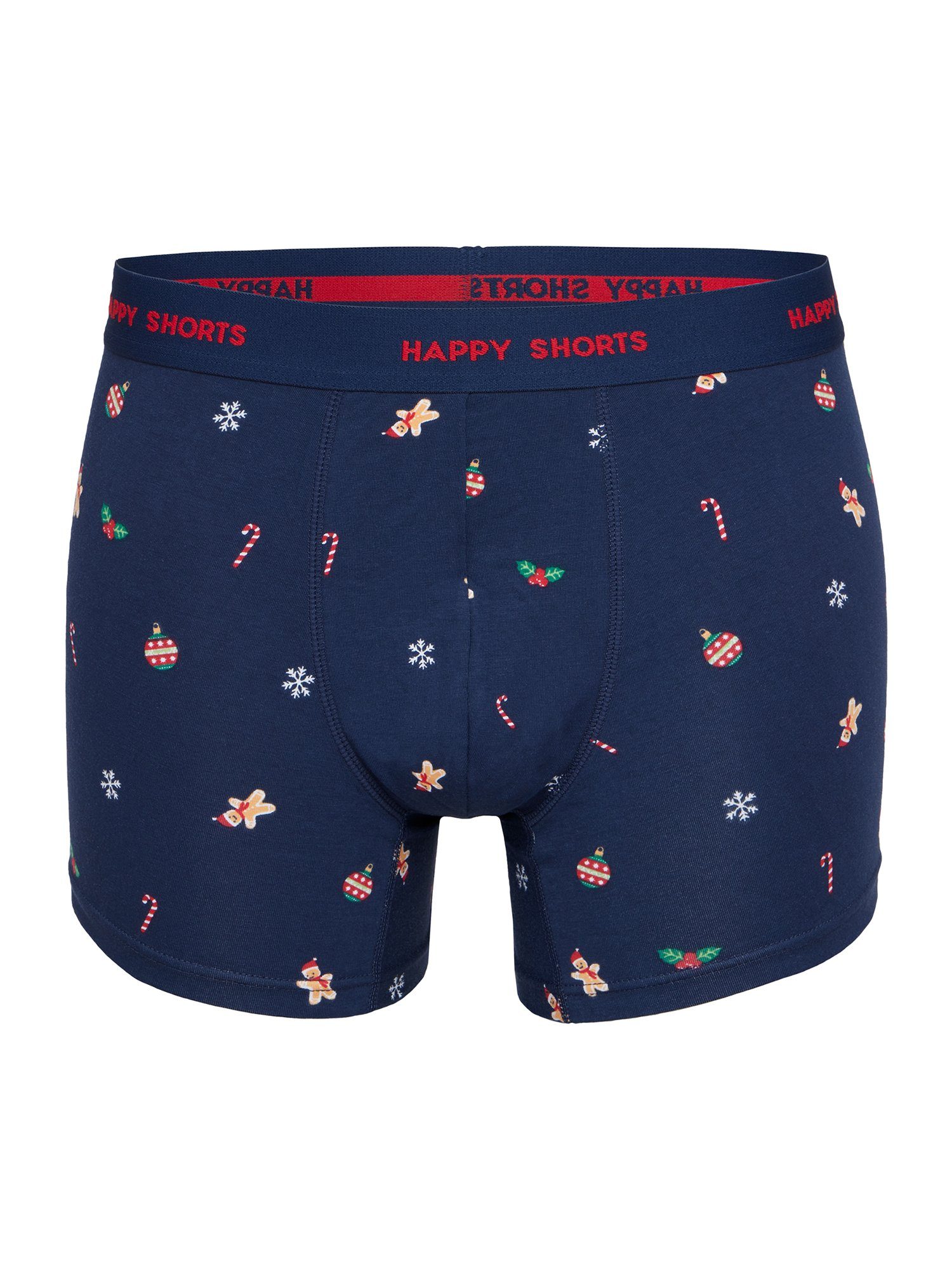 XMAS Retro-shorts Retro Balls Pants HAPPY (2-St) Christmas unterhose Gingerbread Retro-Boxer SHORTS