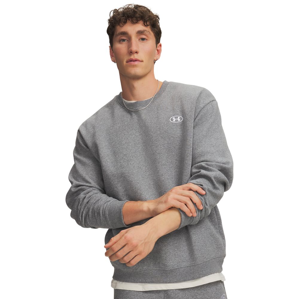 Under Armour® Sweatshirt UA RIVAL FLC CREW aus Baumwolle und Polyester, erhältlich in den Größen S bis XXXL