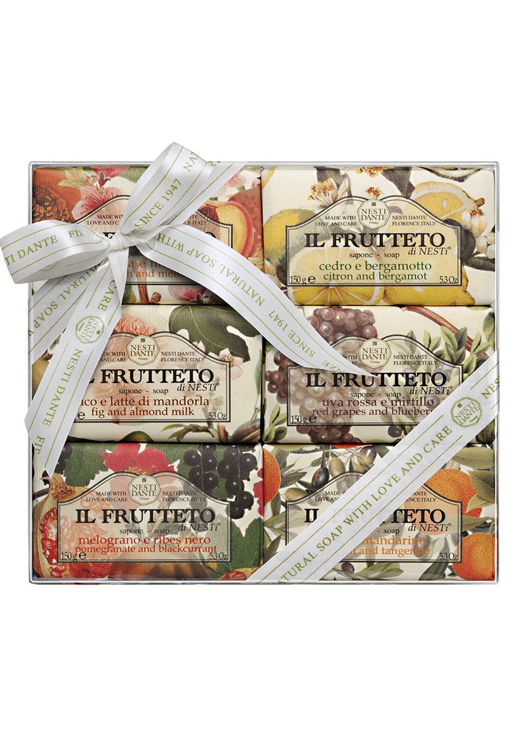 Nesti Dante Handseife 1710604, 6-tlg., Geschenk-Set Il Frutteto 6x150 g Soap Kit