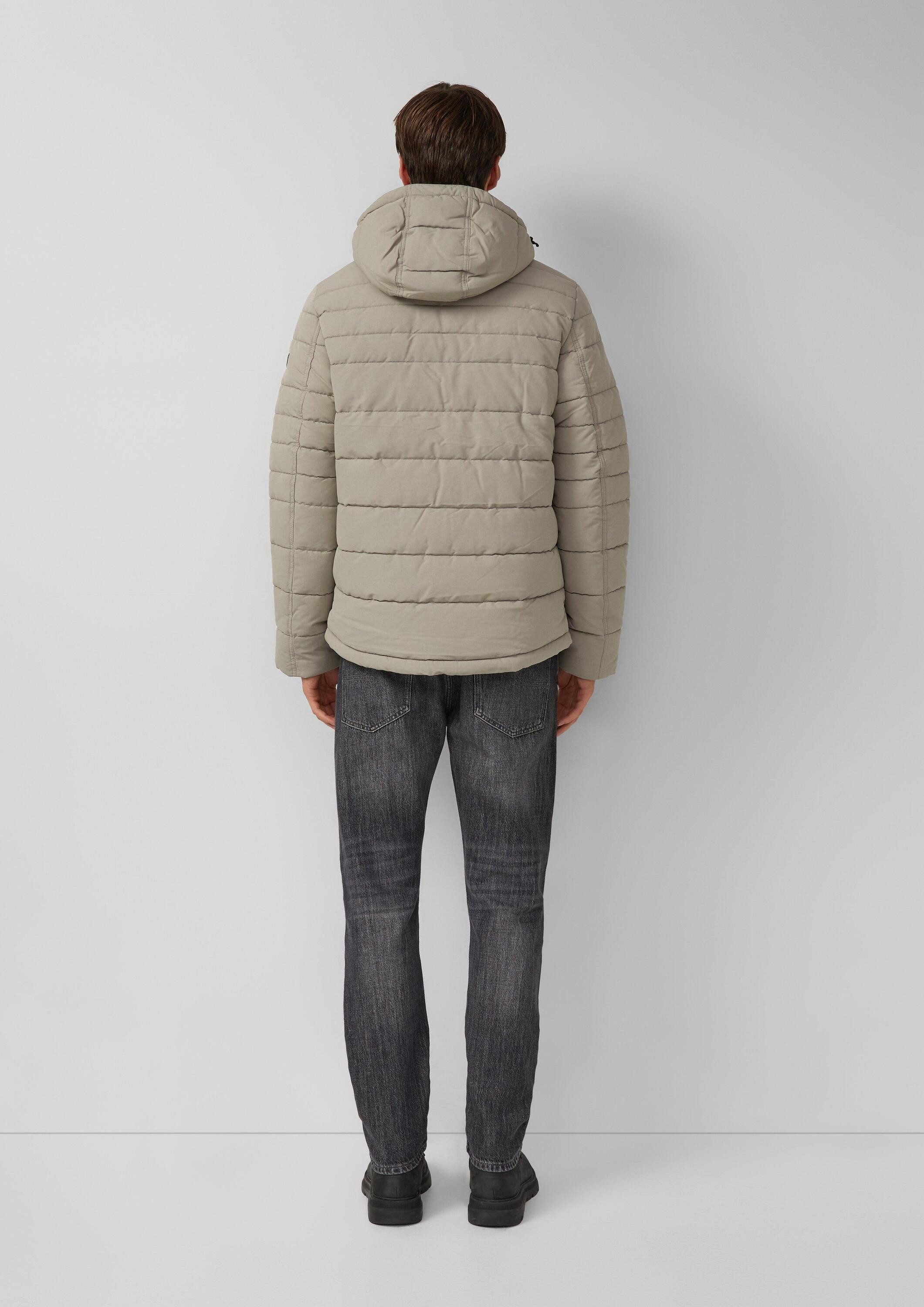 s.Oliver Winterjacke Outdoor-Jacke Sportive Puffer-Jacke mit abnehmbarer Kapuze
