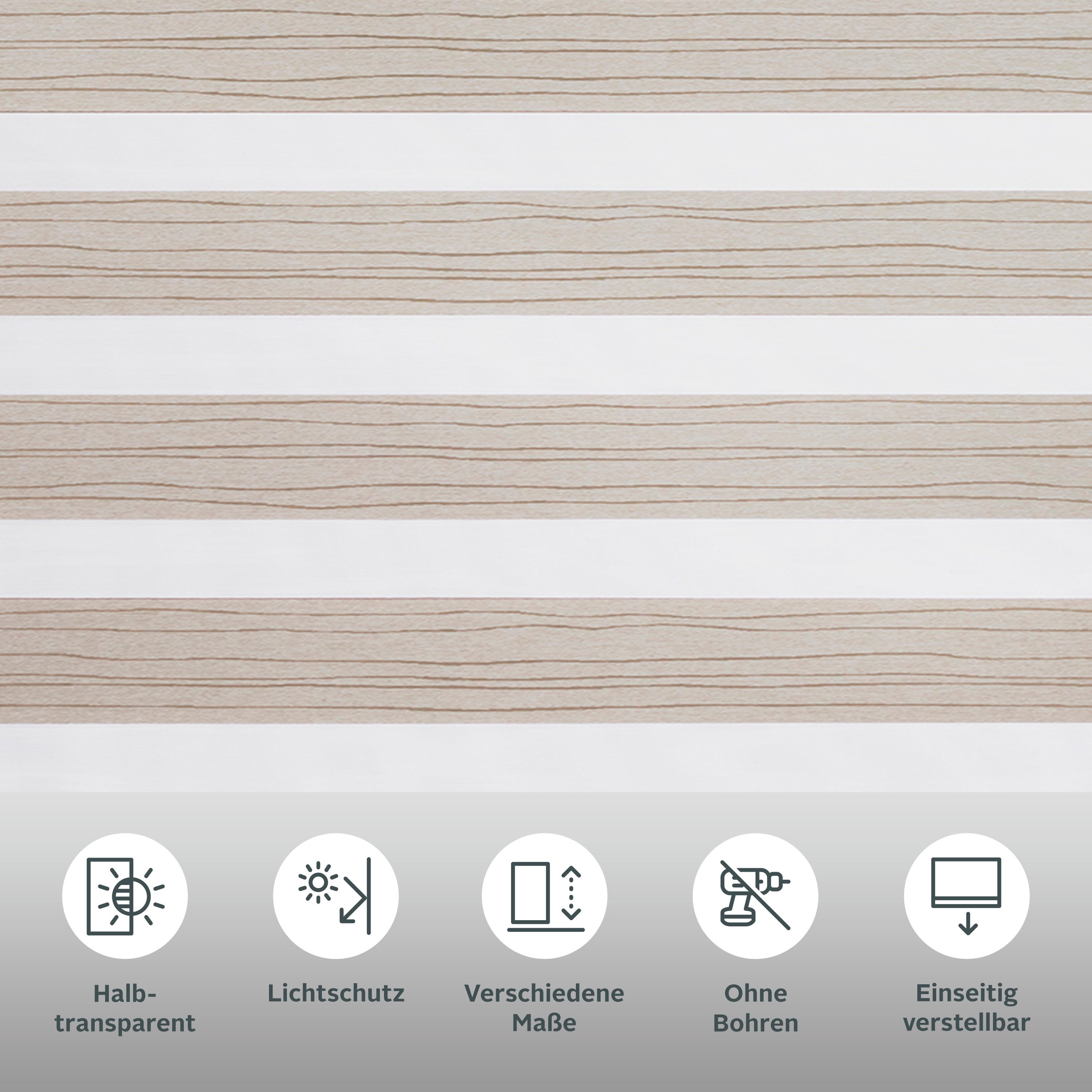 Doppelrollo PAGELLA, OTTO home, Lichtschutz, ohne Bohren, freihängend, Klemmfix, mit eingewebten Chenillefäden - sehr beliebt!