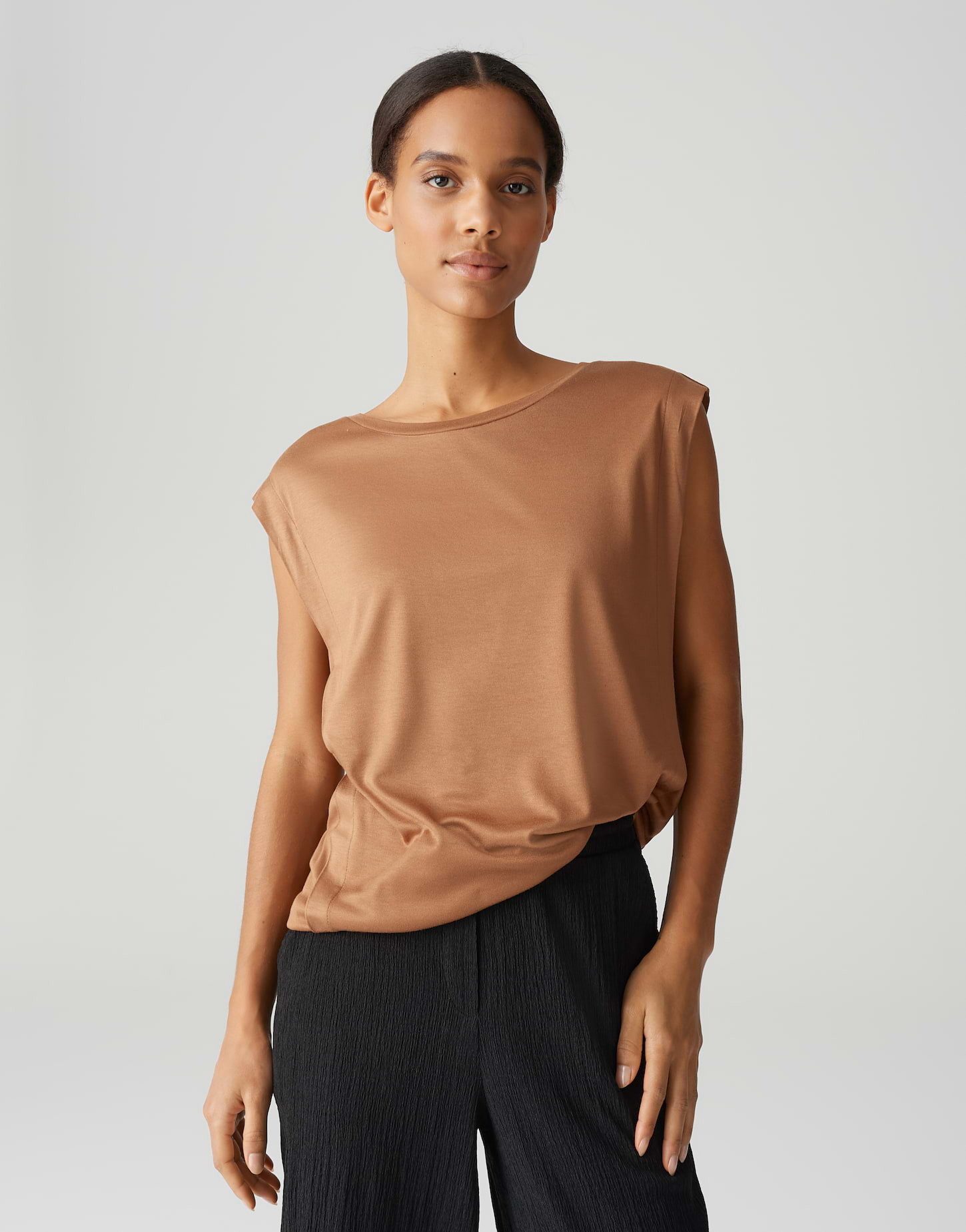 OPUS Kurzarmshirt SALLO Regular mit seitlichem günstig online kaufen