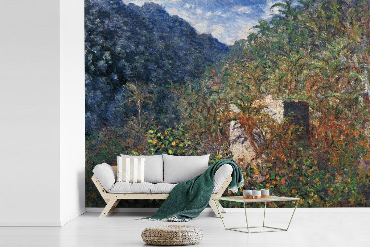MuchoWow Fototapete Das Tal von von Sasso Wohnzimmer, das Wandtapete Gemälde - Claude Tapete St), Matt, (6 bedruckt, Vinyl für Monet, Montagefertig