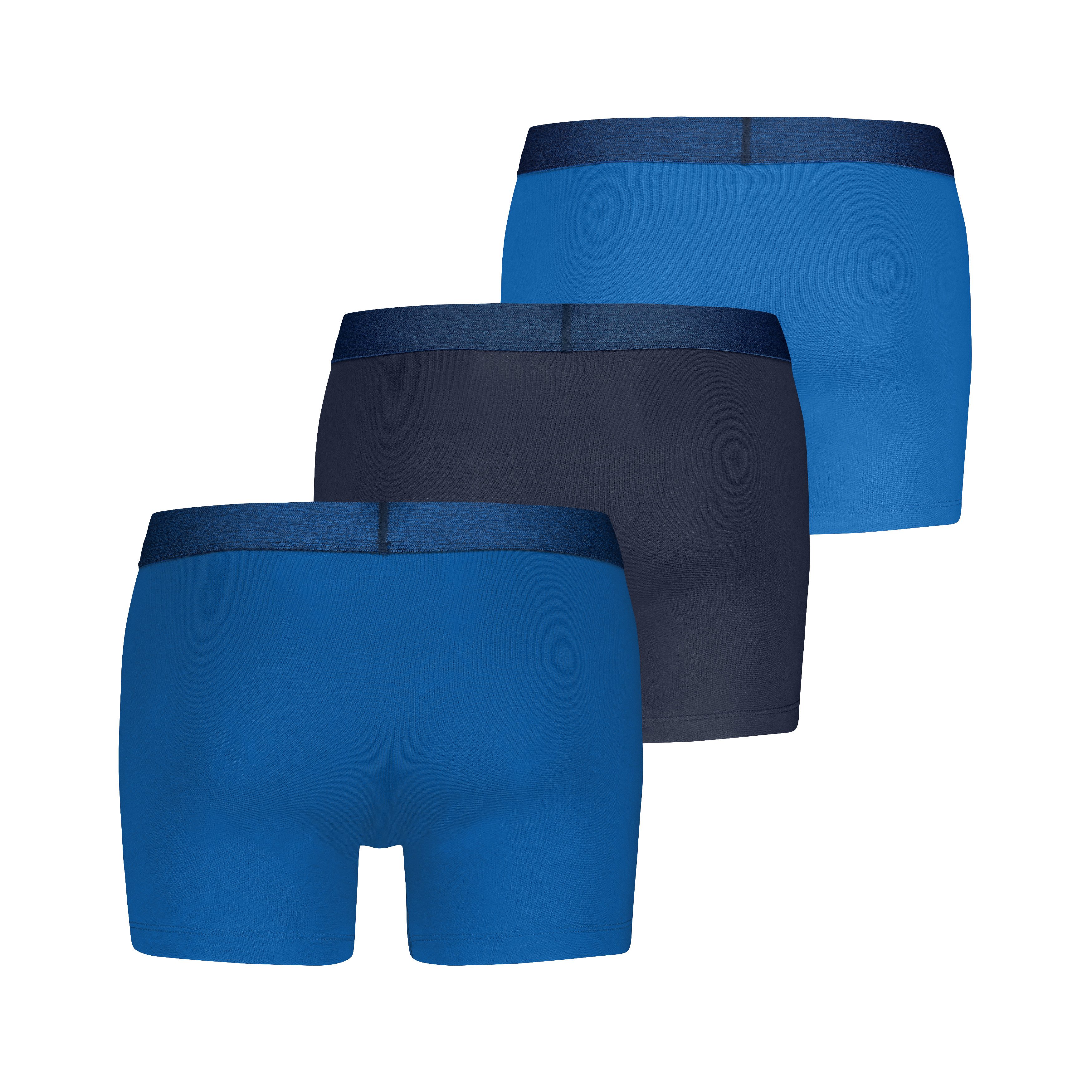 Levi's® Boxer LEVIS MEN MEL WB BOXER BRIEF (3er Pack) ohne Eingriff, tonaler Logobund, elastisch, Cotton-Mix
