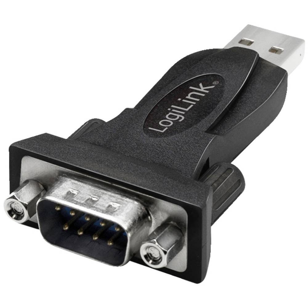 USB 2.0-Adapter, USB-A/M zu DB9/M (RS232), Win 11 Computer-Adapter