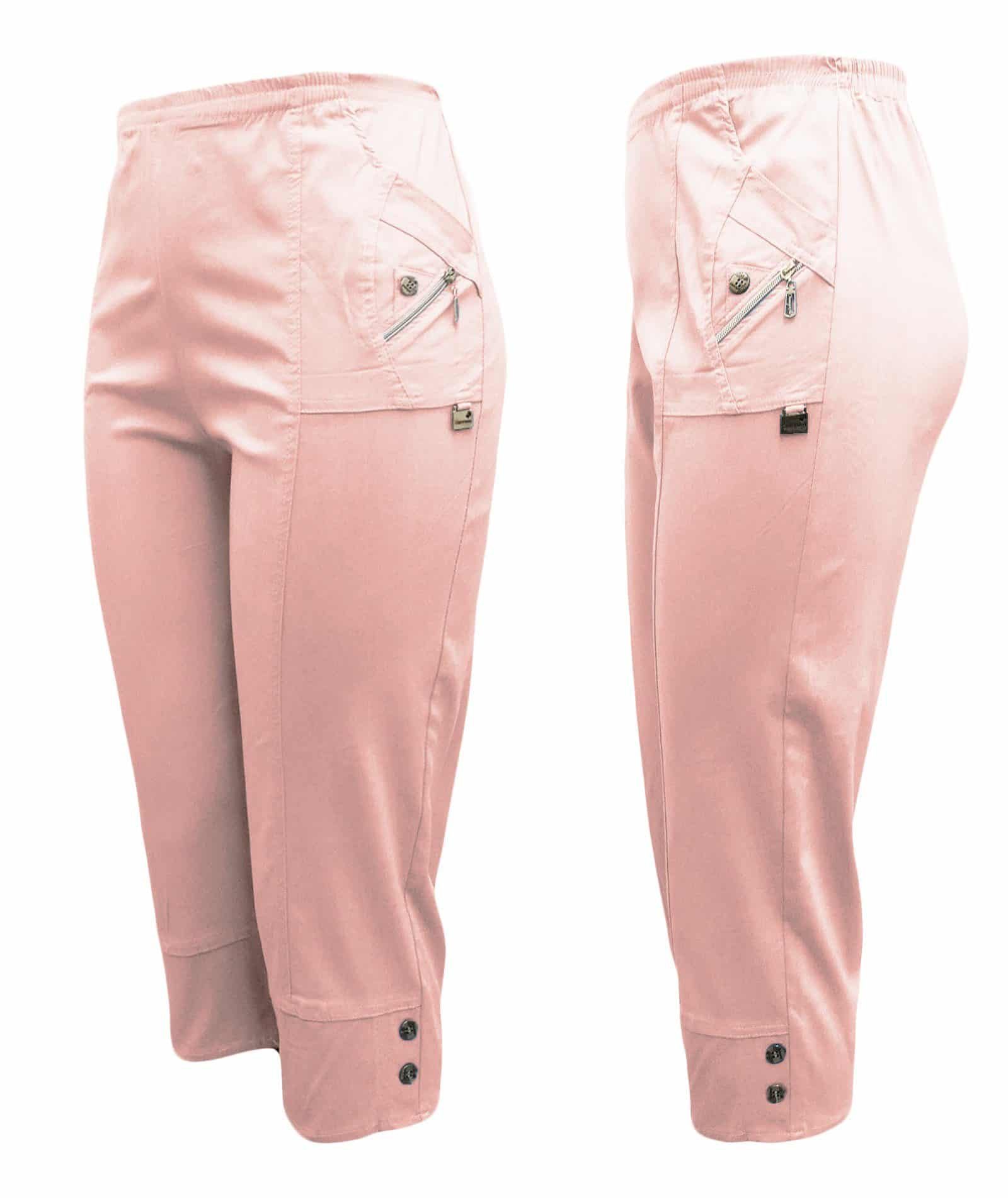 Cherry Berry Caprihose Damen Sommerhose 3/4 Freizeit Hose mit Stretch im Regular fit in den Größen 38/40 bis 52/54 erhältlich