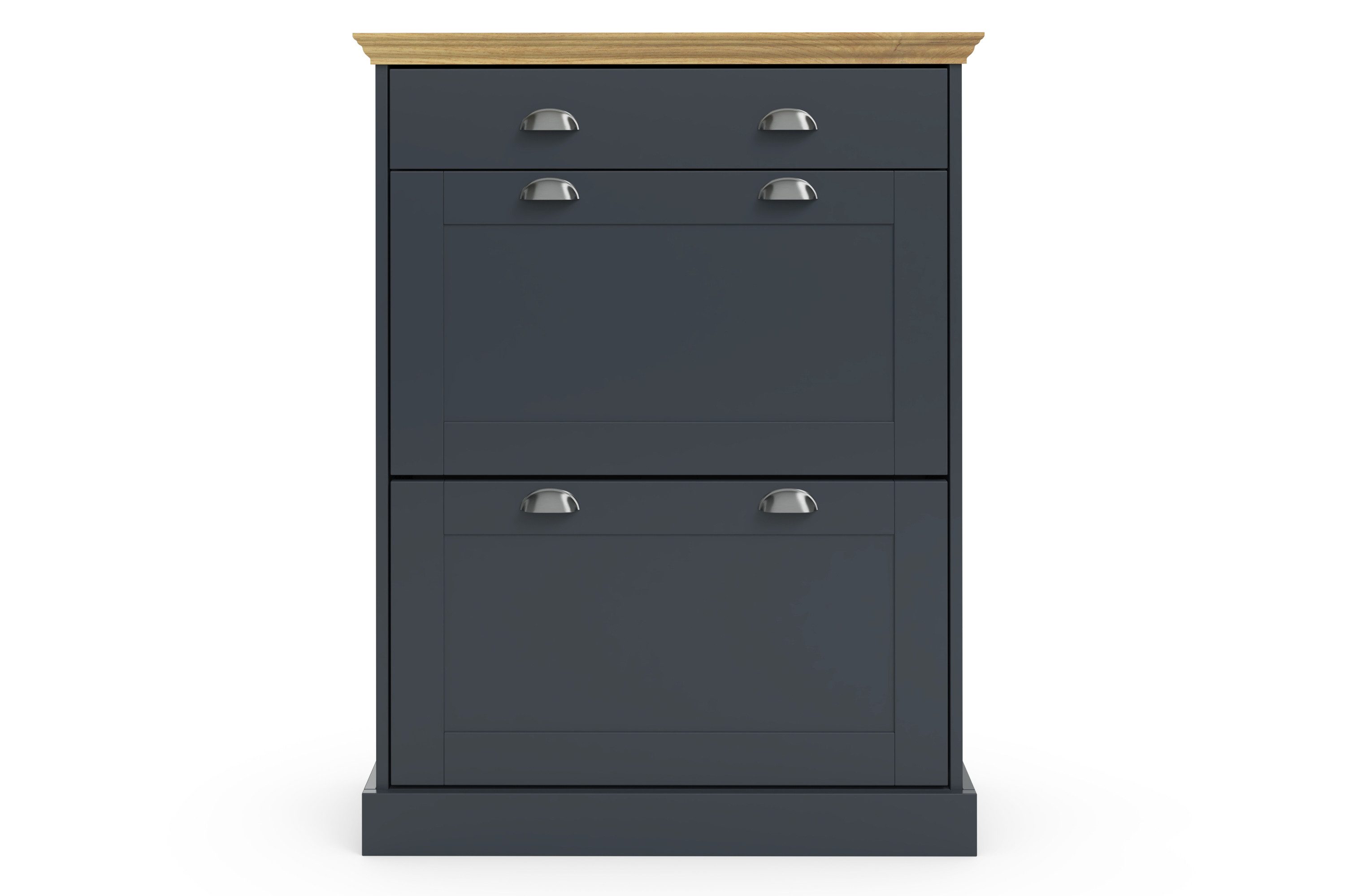 OTTO home Schuhschrank Motala mit 2 Klappen u. 1 Schublade, Platz für 12-14 paar Schuhe, Höhe 105 cm