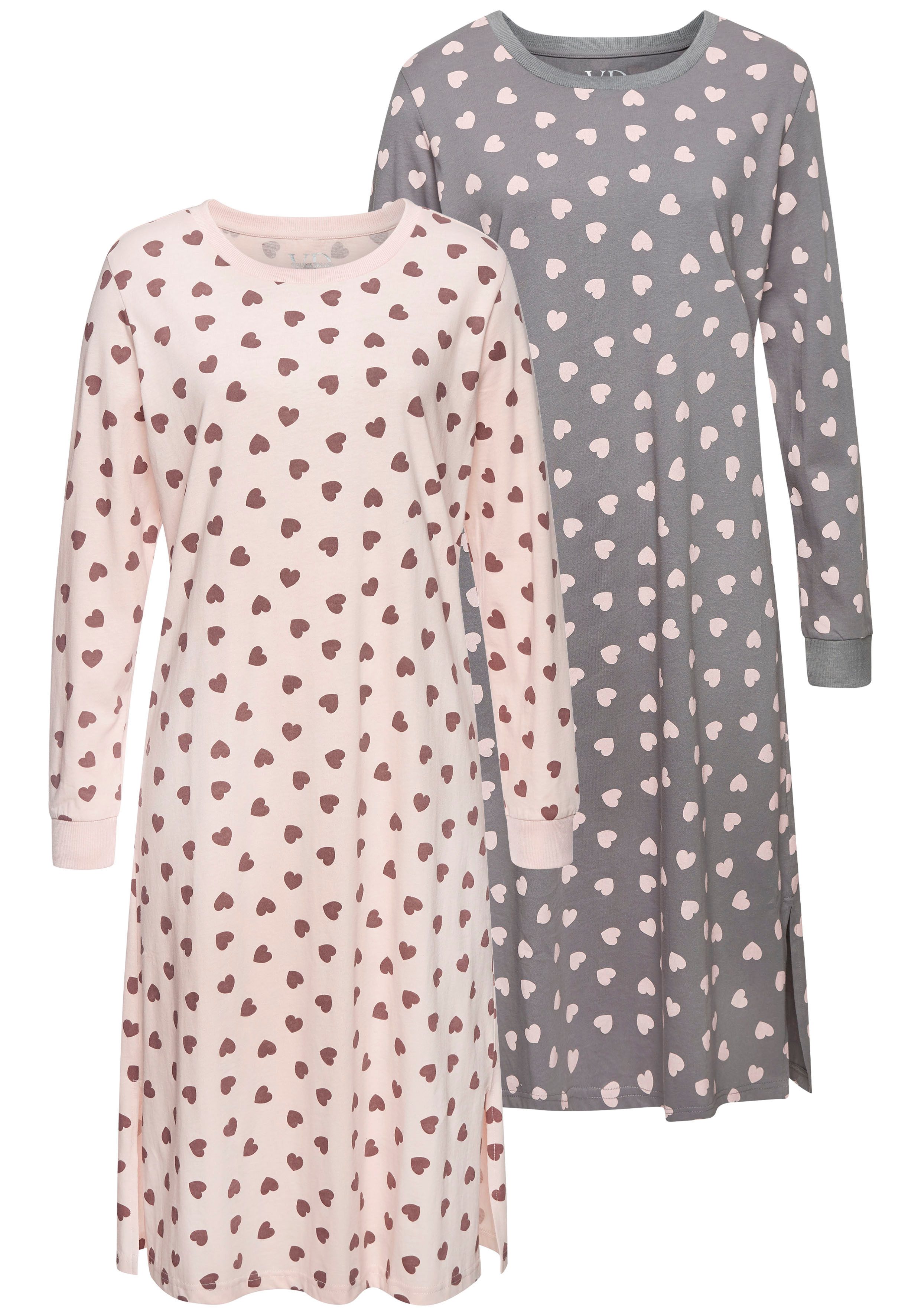 Vivance Dreams Nachthemd (Spar-Set, 2-tlg) mit günstig online kaufen