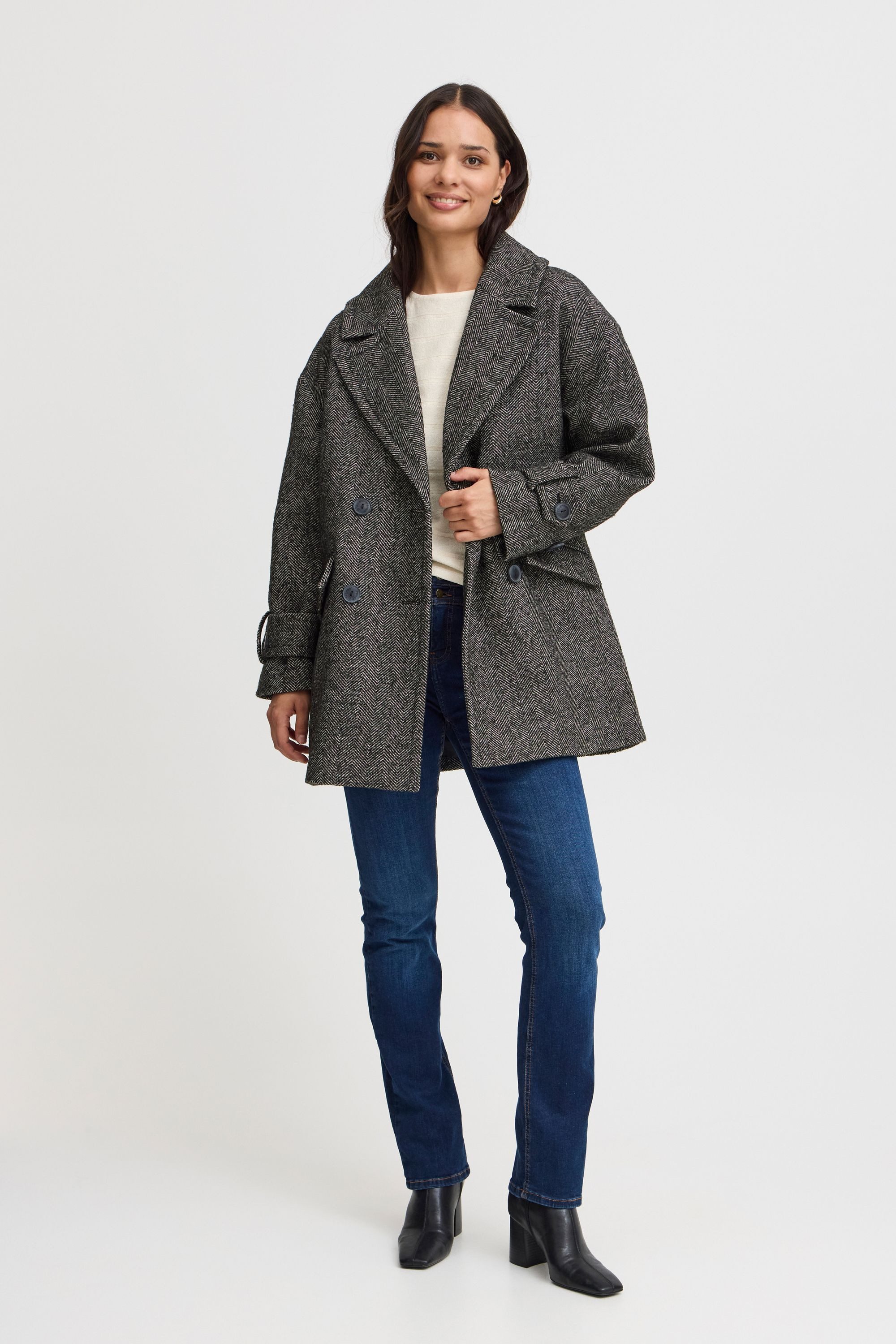 fransa Wintermantel Wolljacke günstig online kaufen