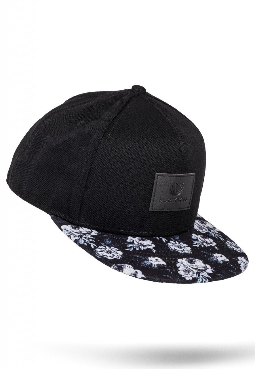 Blackskies Snapback Cap Florale - Snapback Schwarz-Floral Cap Black Beauty