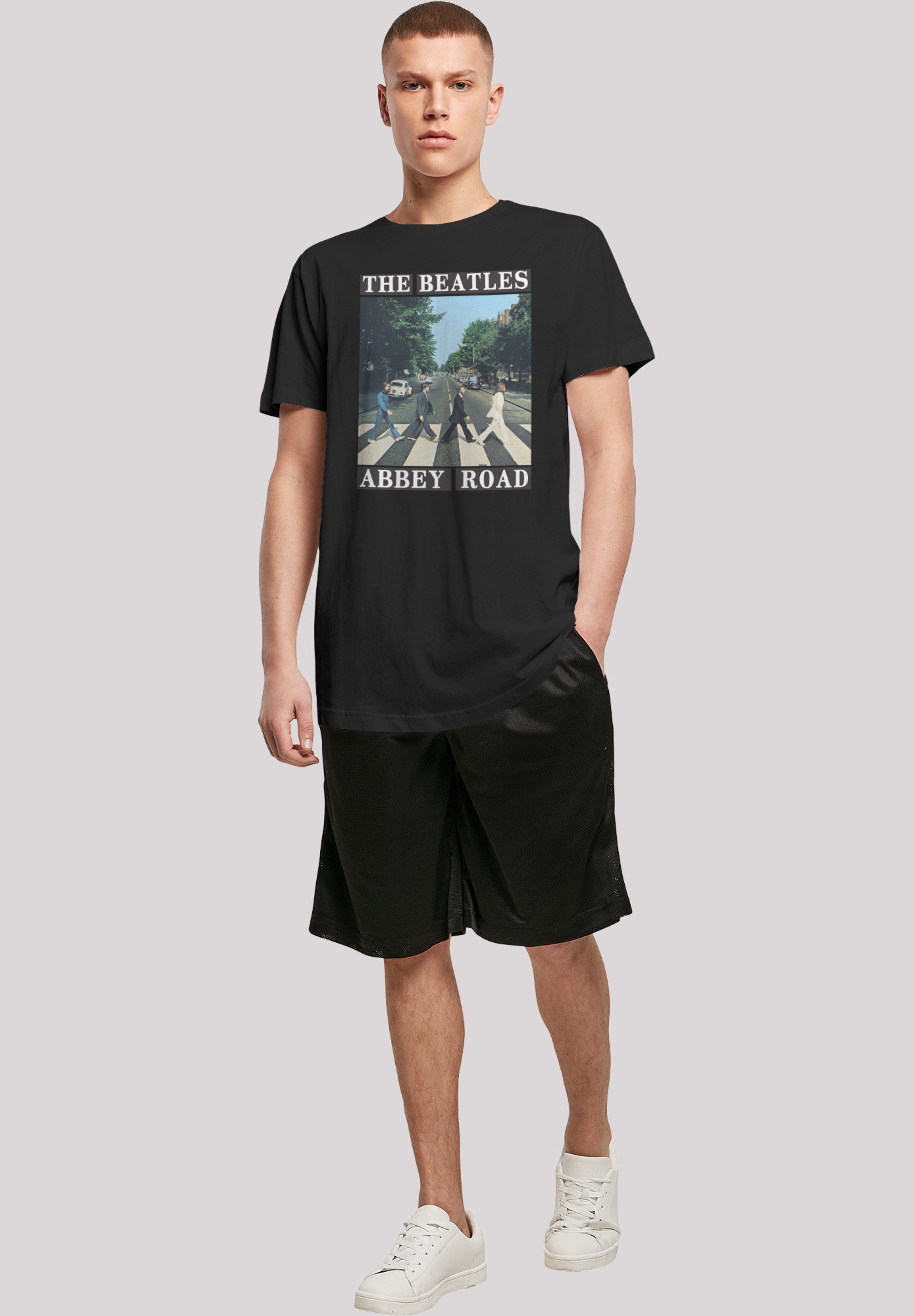 Print Abbey Band Road Beatles T-Shirt The schwarz F4NT4STIC