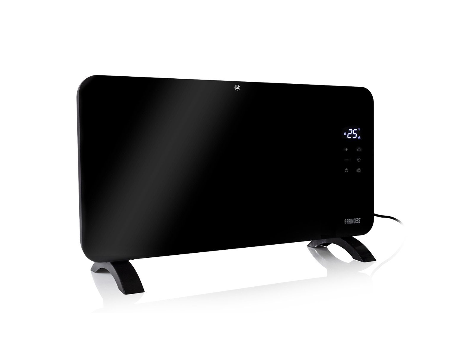 PRINCESS Konvektor, 1500 W, Smarte Elektroheizung Glaskörper Zusatzheizung Wandmontage 76cm
