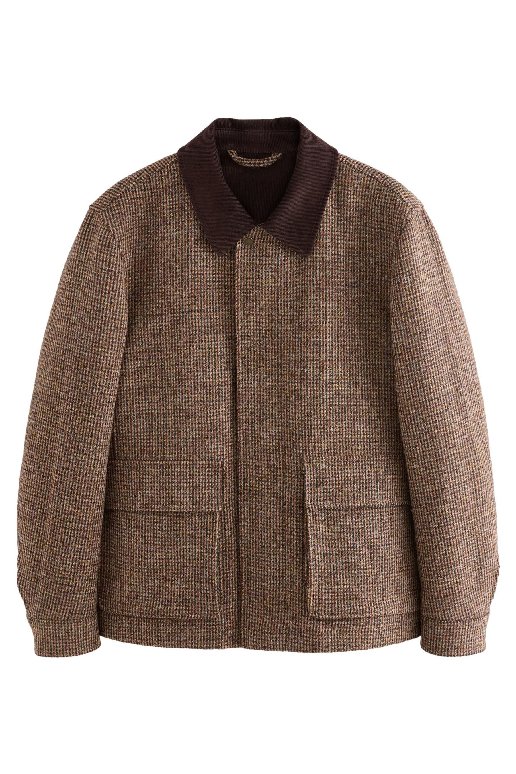 Next Blouson Signature Harris Tweedjacke mit Cordkragen (1-St)