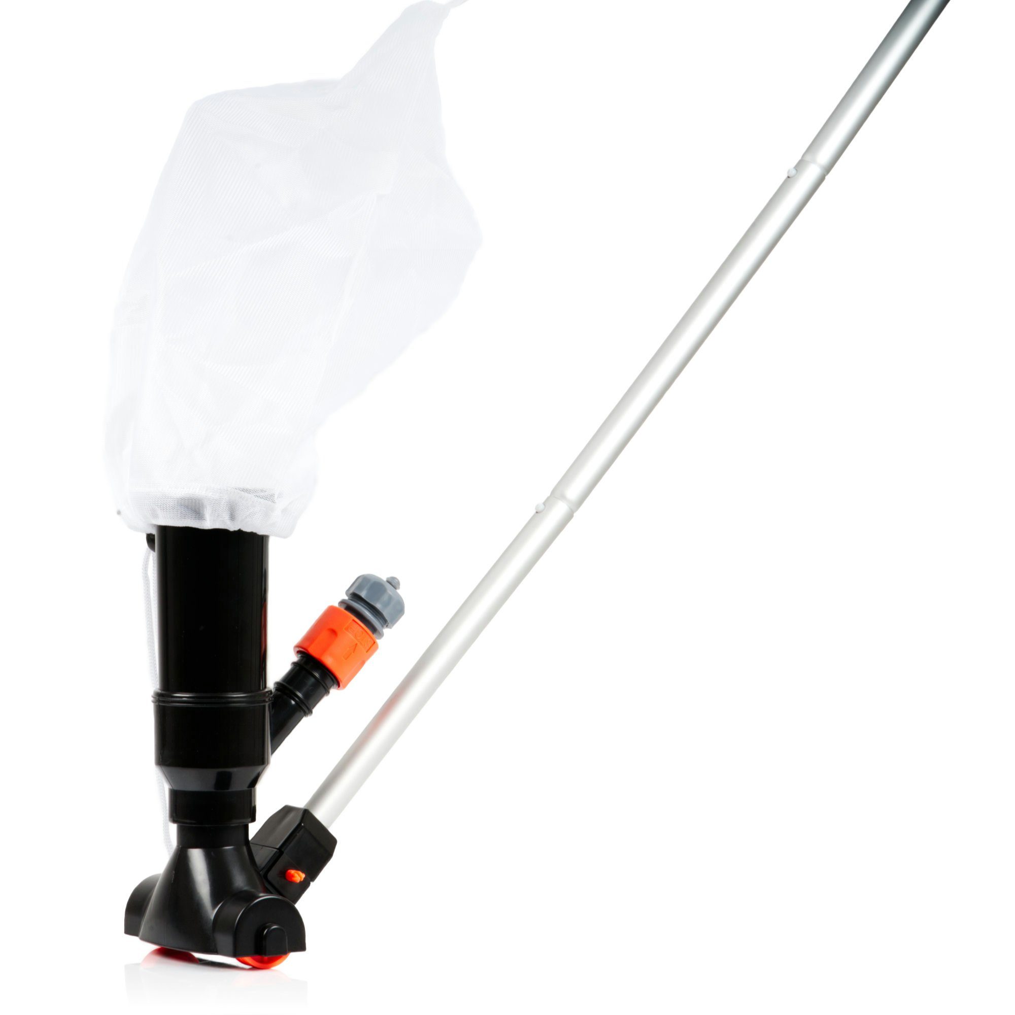 Zelsius Poolbodensauger Poolsauger mit Teleskopstange, Poolsauger für Gartenschlauch