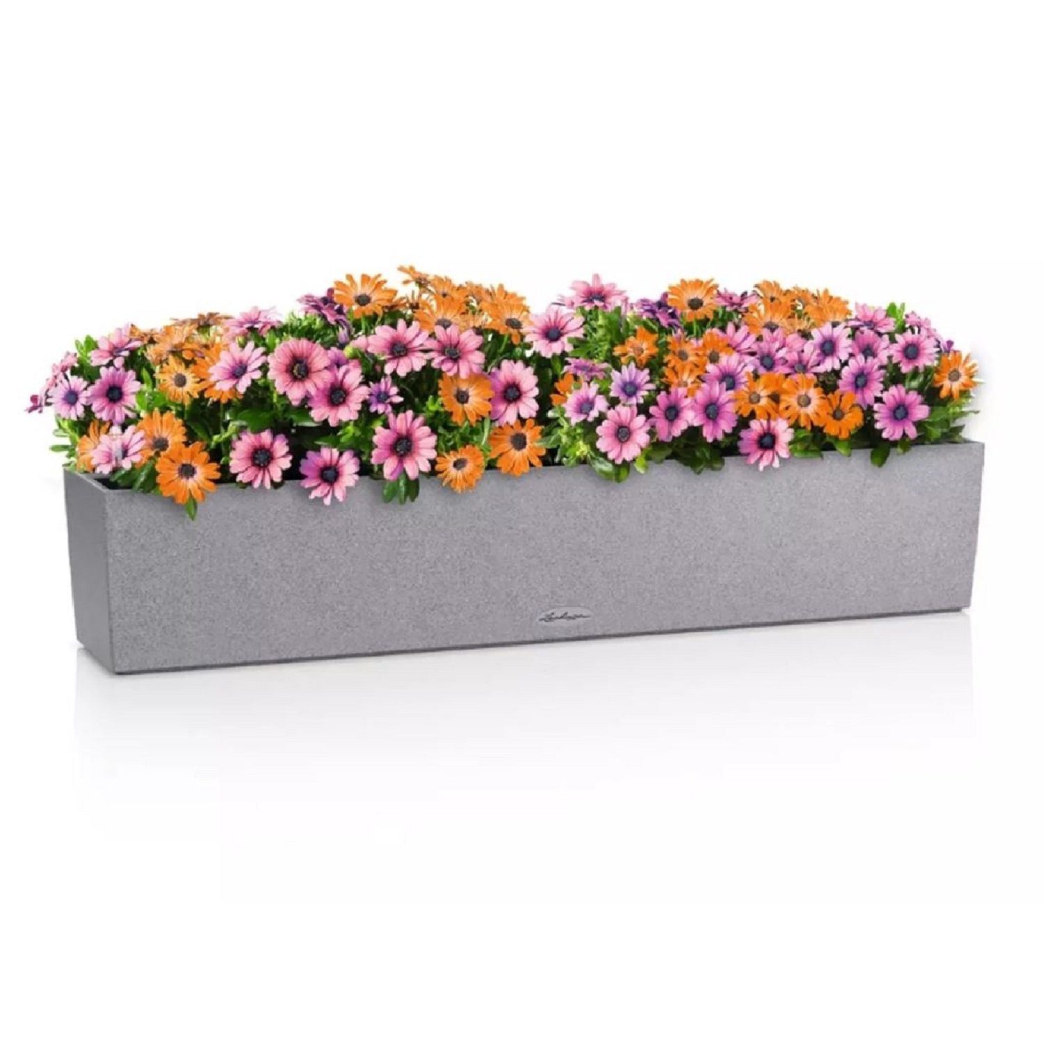 Lechuza® Balkonkasten BALCONERA Stone 100 steingrau (Komplettset)