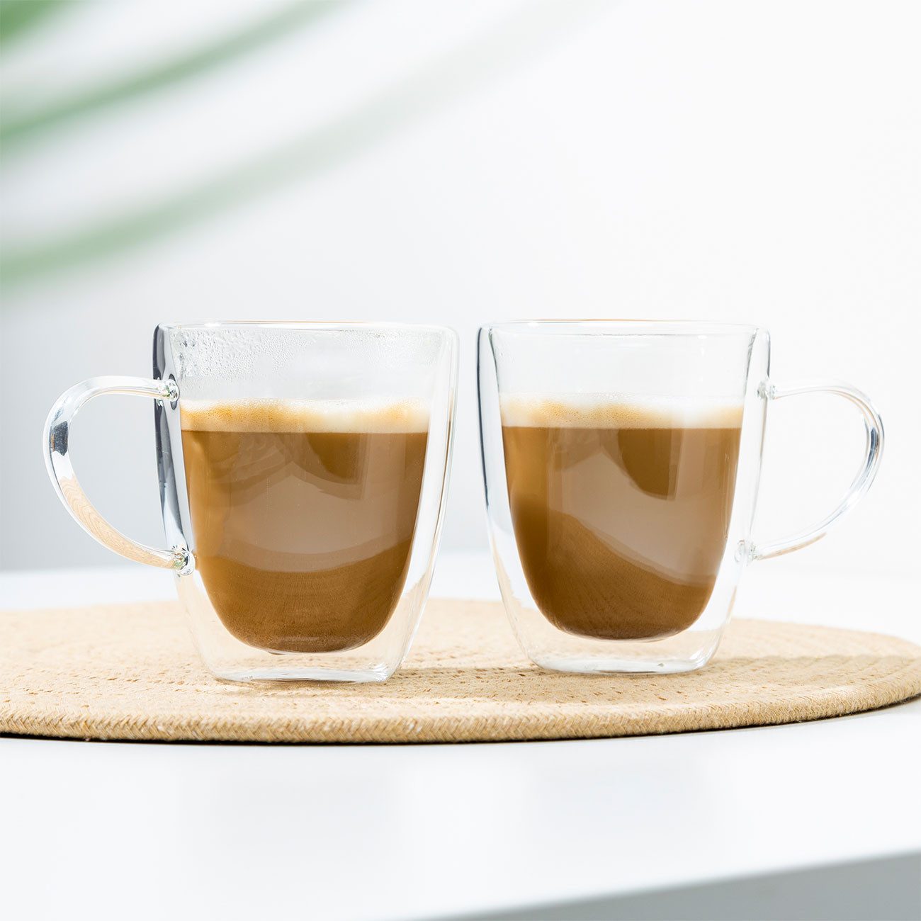 HI Cappuccinotasse Doppelwandige Cappuccino-Gläser 2er-Set je 270 ml aus Borosilikatglas, Borosilikatglas, Spülmaschinengeeignet, mikrowellengeeignet, hitzebest – Bild 4 von 5