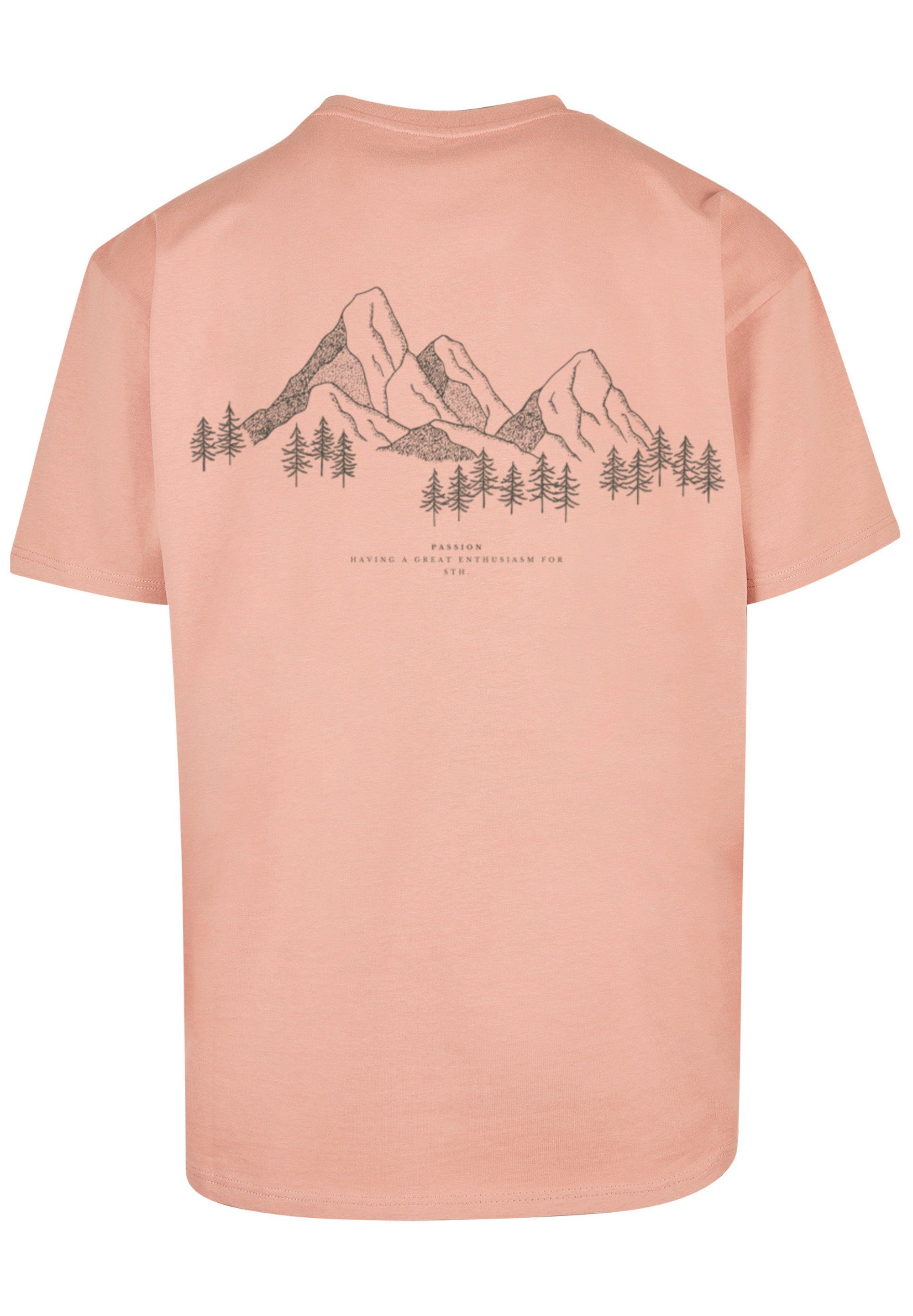 Urlaub Winter Print amber Schnee F4NT4STIC Mountain Berge Ski T-Shirt