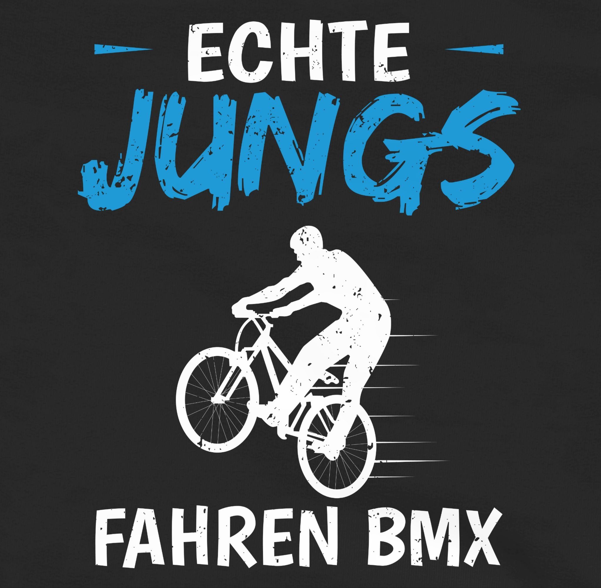 Hoodie Shirtracer Jungs fahren BMX Schwarz/Grau Sport Kinder meliert Echte Kleidung 1