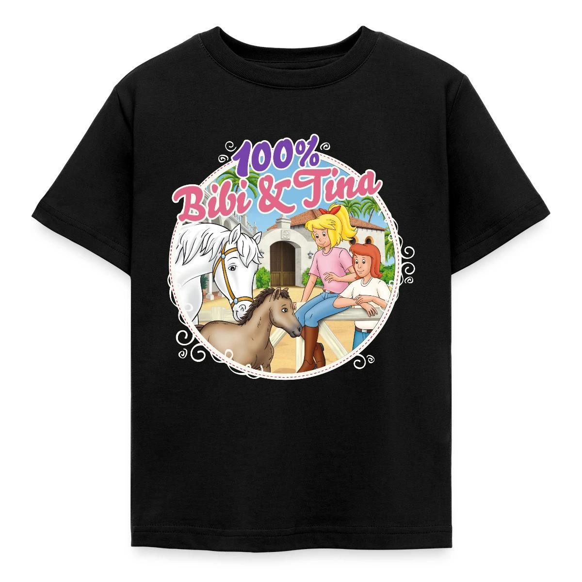 T-Shirt Bibi und Tina 100. Folge Kinder T-Shirt