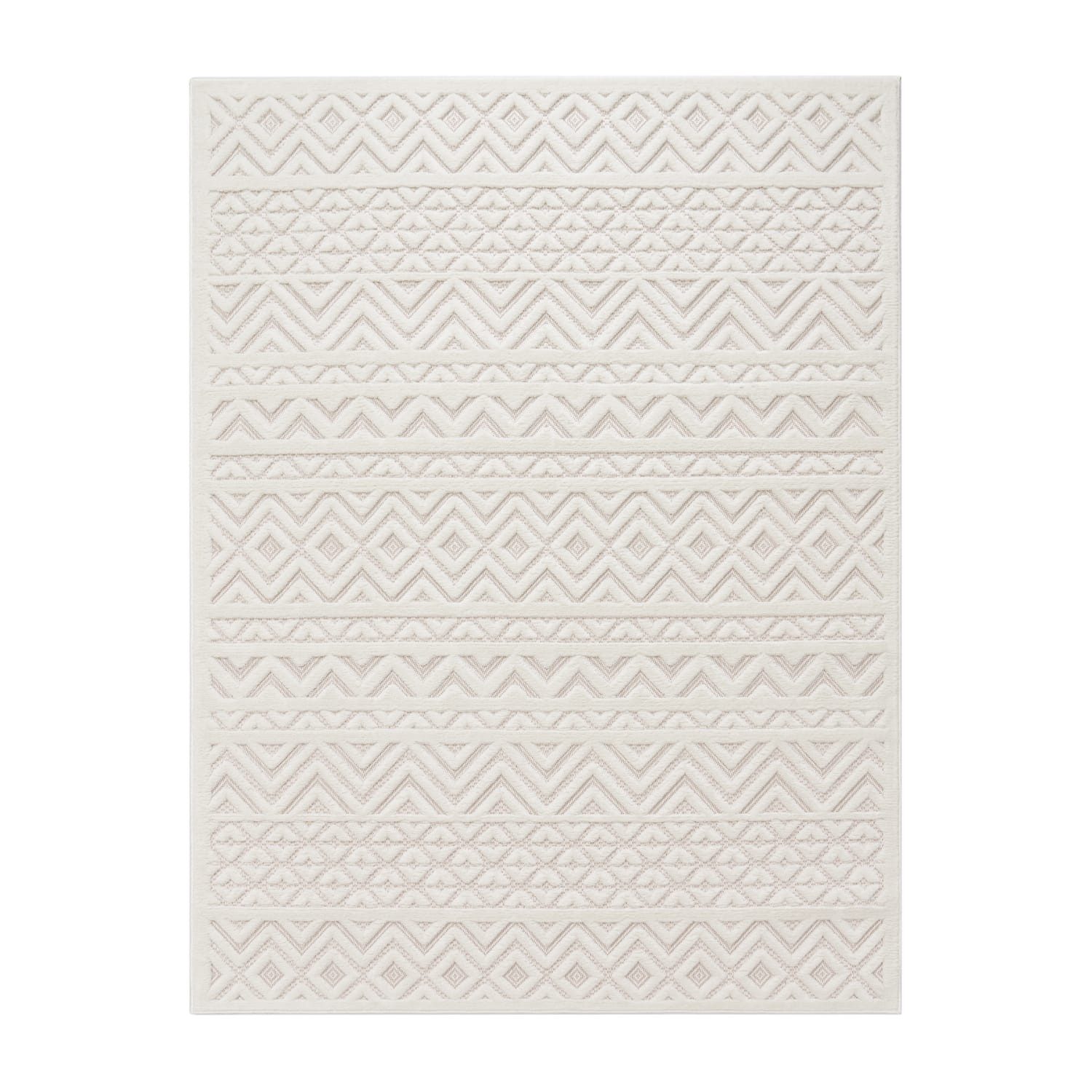 TT Home Teppich 10-498-3_80X150_Creme_Rechteckig, Rechteckig, Höhe: günstig online kaufen