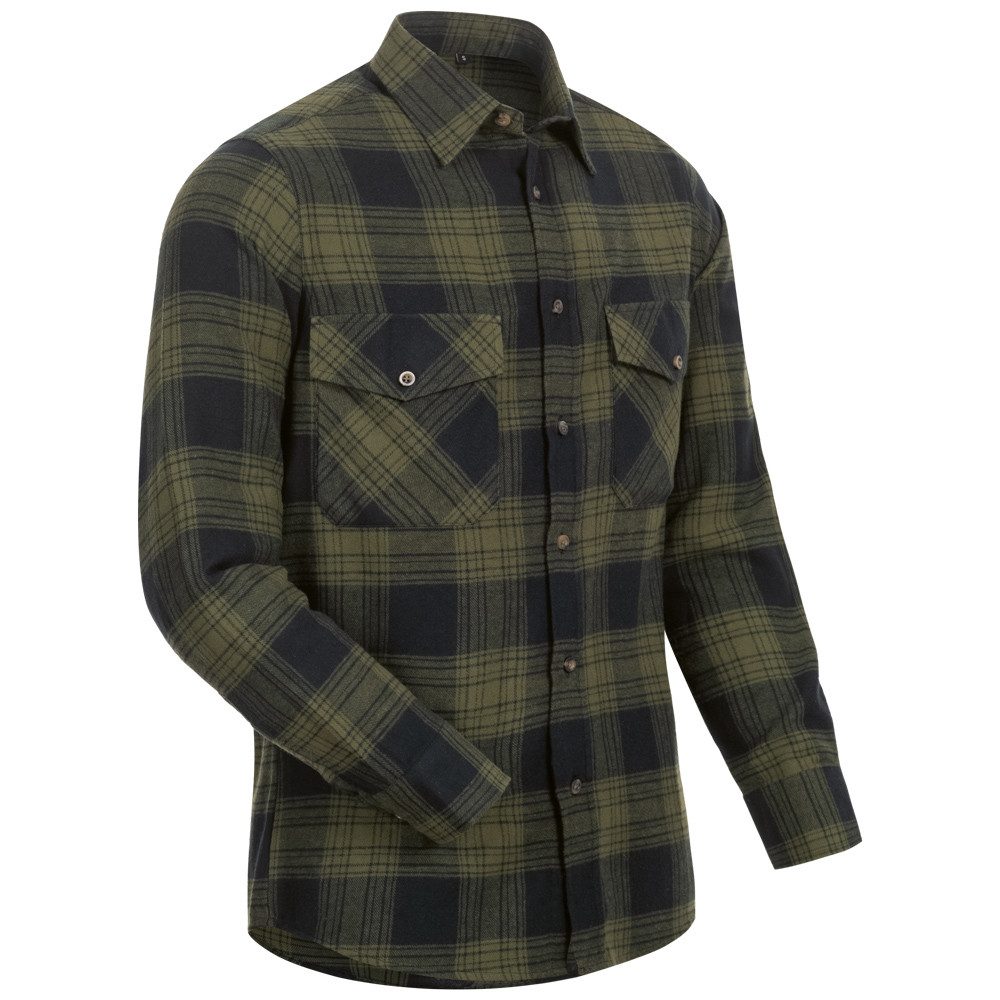 Craftland Flanellhemd Hemd langarm Herrenhemd Karomuster günstig online kaufen