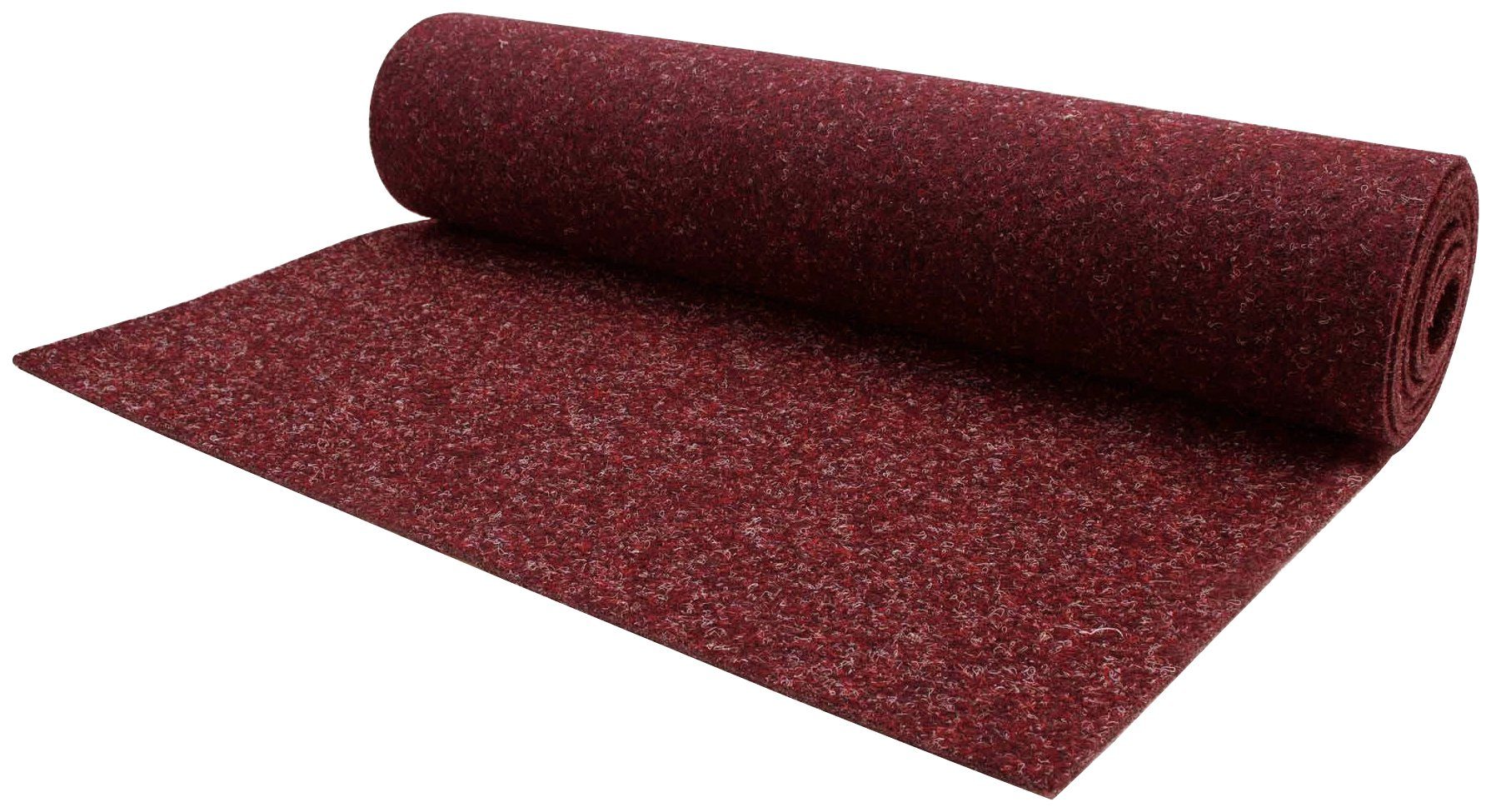 Nadelvliesteppich MERLIN, Primaflor-Ideen in Textil, rechteckig, Höhe: 5,2 mm, Flachgewebe, Nadelvlies, meliert, besonders robust & strapazierfähig rot