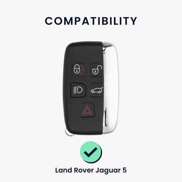 kwmobile Schlüsseltasche Hülle für Land Rover Jaguar 5-Tasten Funk Autoschlüssel (1-tlg), Schlüsselhülle TPU Autoschlüssel Cover