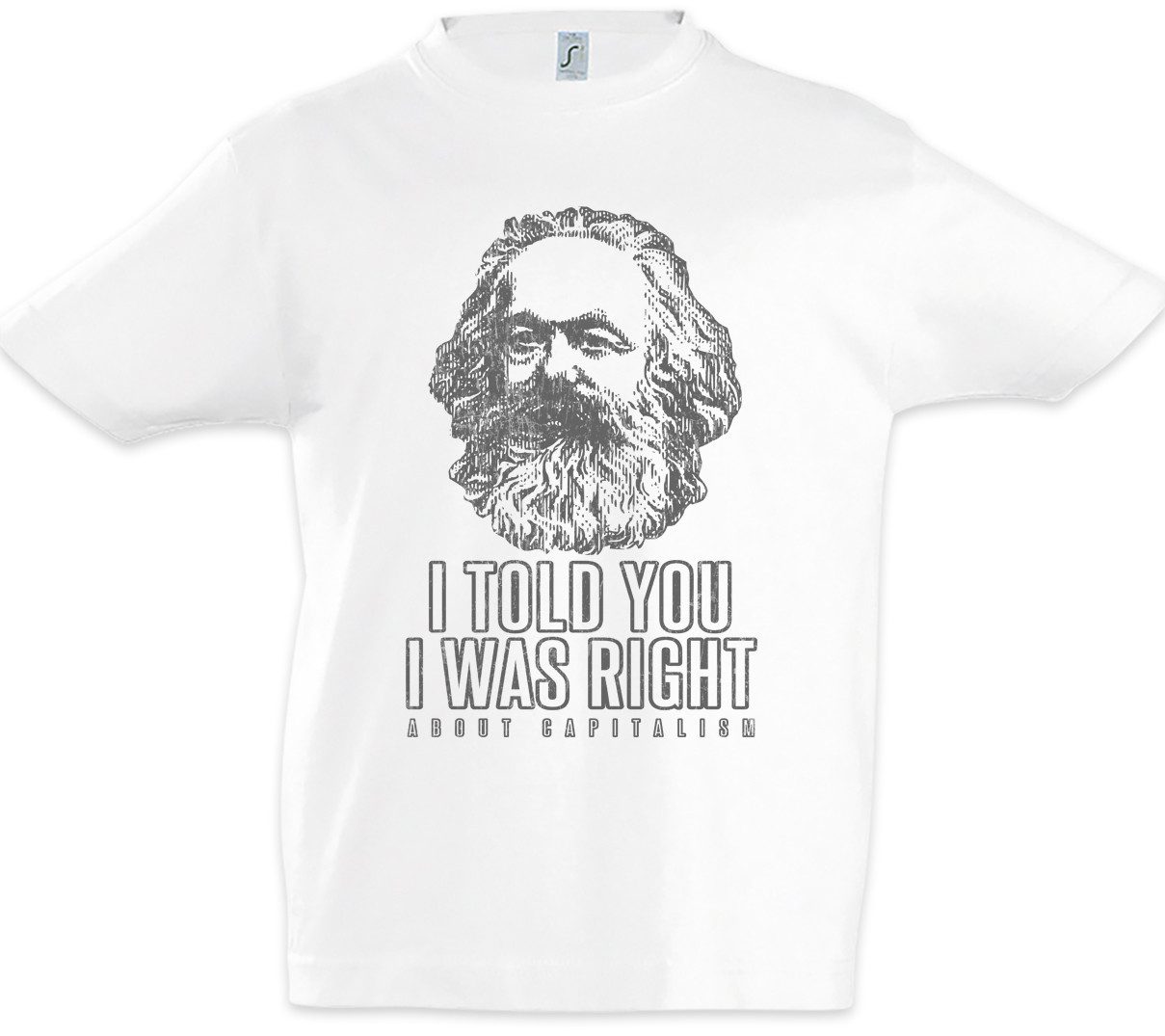 Print-Shirt I Told You I Was Right Kinder T-Shirt About Capitalism Kommunismus Fun