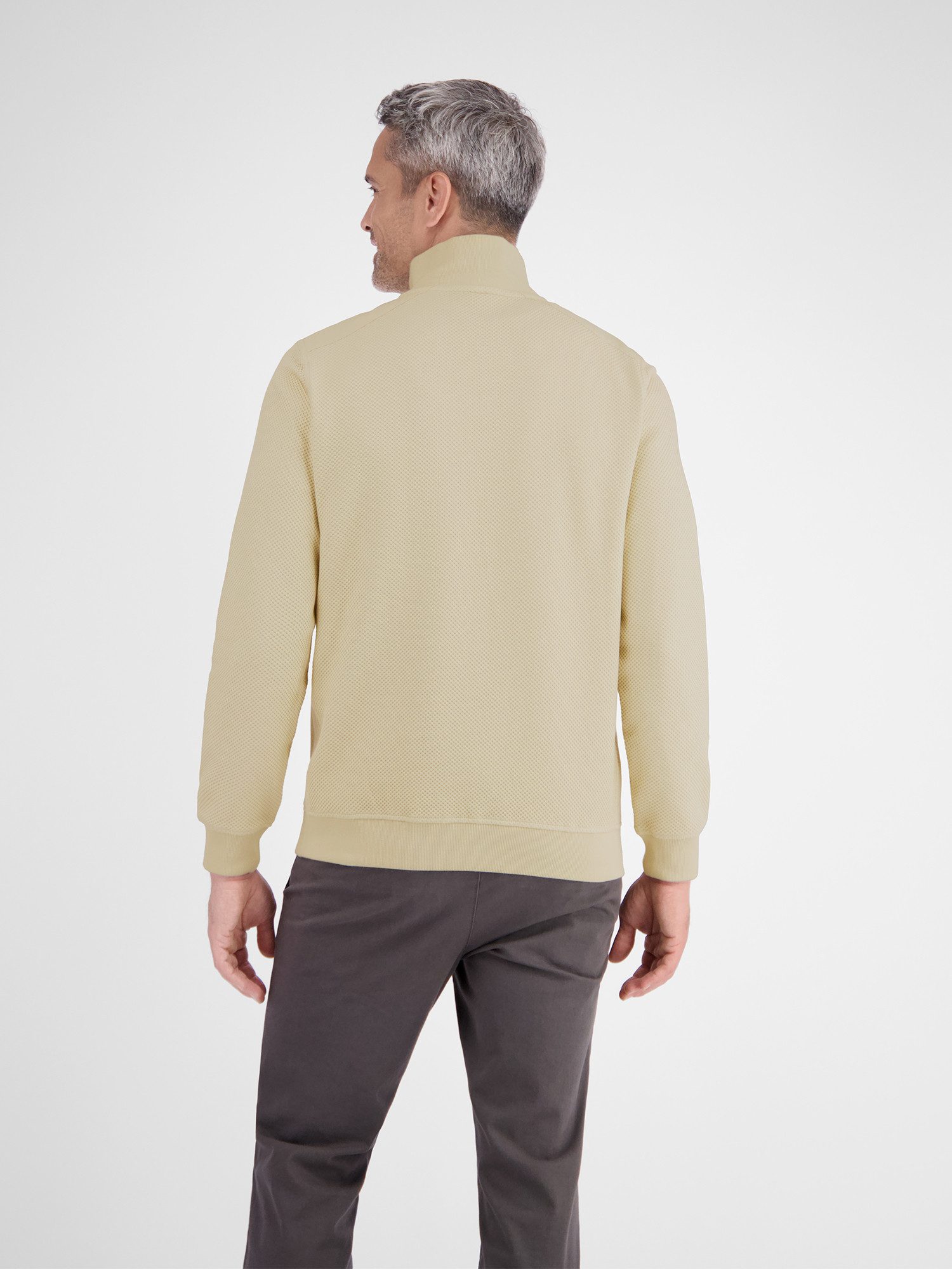 LERROS Sweatshirt Herren Troyer in sportiver Struktur günstig online kaufen