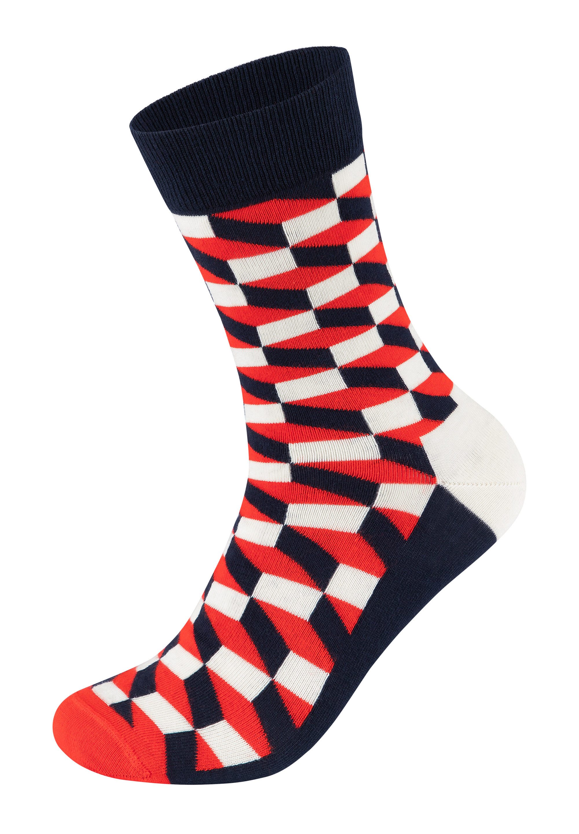 Happy Socks Basicsocken 3-Pack Classic Filled Optic Socks Aus nachhaltiger günstig online kaufen