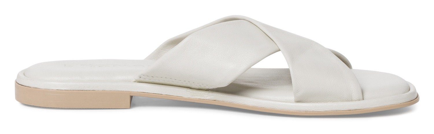 Pantolette Tamaris mit Kreuzbandage offwhite