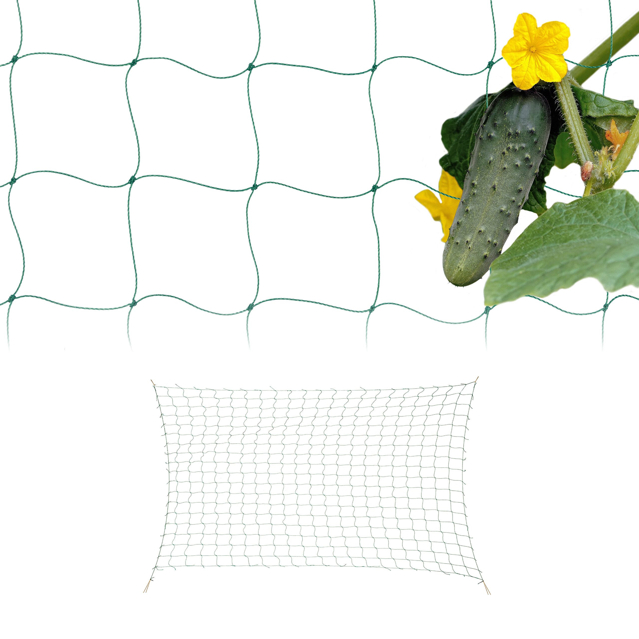 relaxdays Rankhilfe Ranknetz 200 x 500 cm 2er Set, 2 St., 2er Set