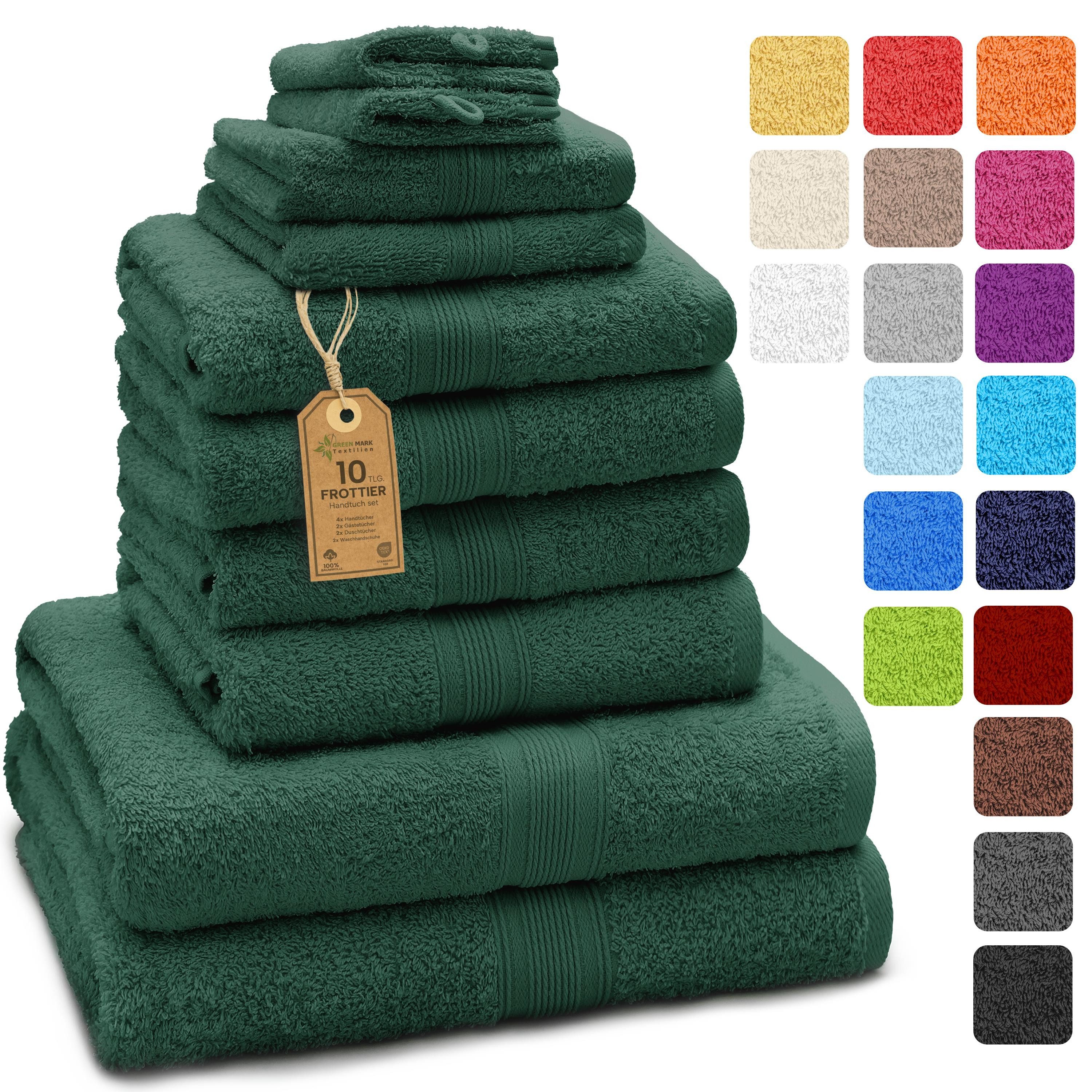 NatureMark Handtuch Set Handtuch-Set 10tlg. 500gsm, 100% Baumwolle (10-St), günstig online kaufen