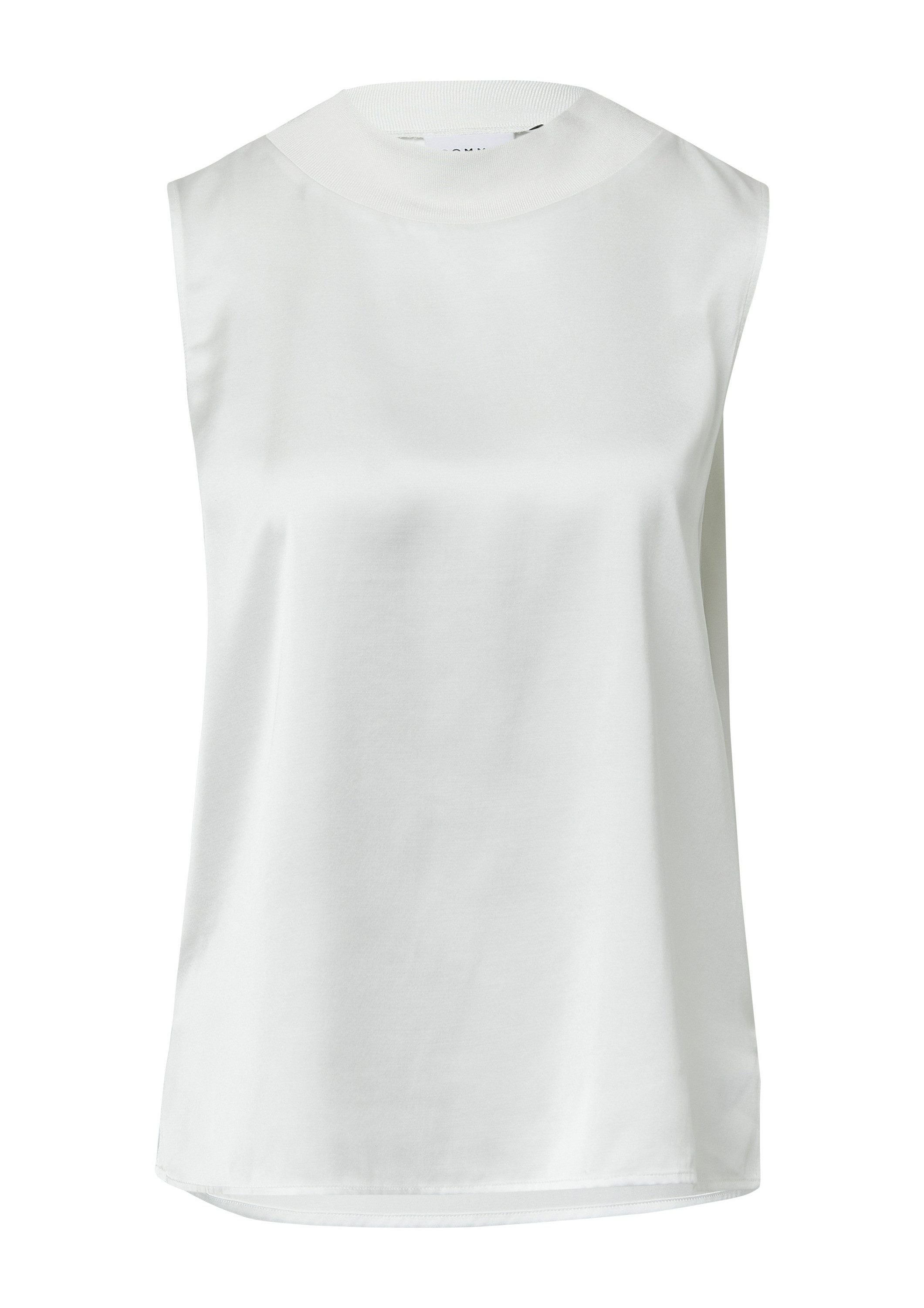 comma Blusentop Bluse Ärmellose Bluse mit günstig online kaufen