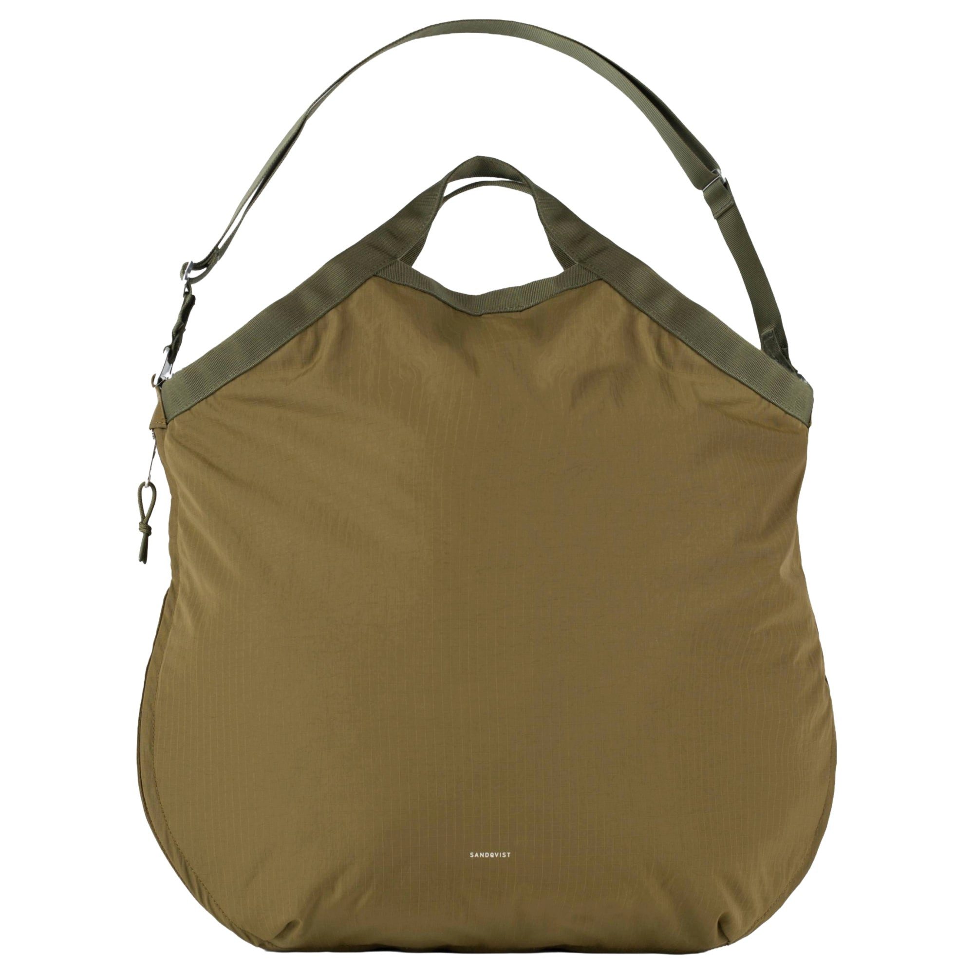 Sandqvist Handtasche Grid Expandable Tote - Henkeltasche erw. (olive)