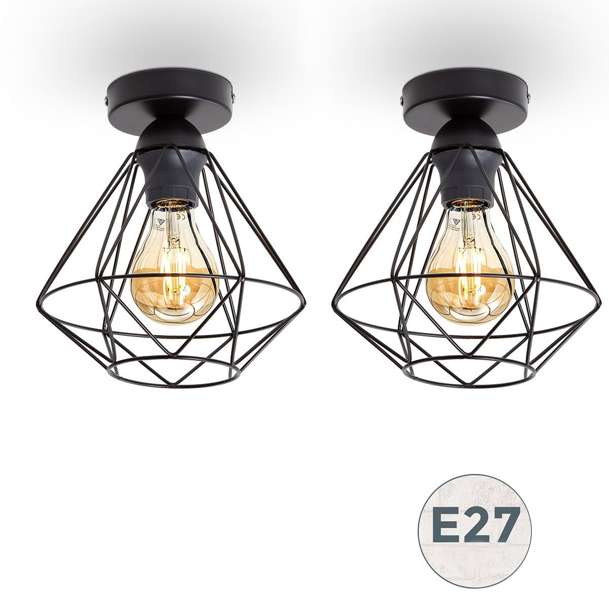 oyajia Deckenleuchte 2 Stück LED Deckenlampe günstig online kaufen