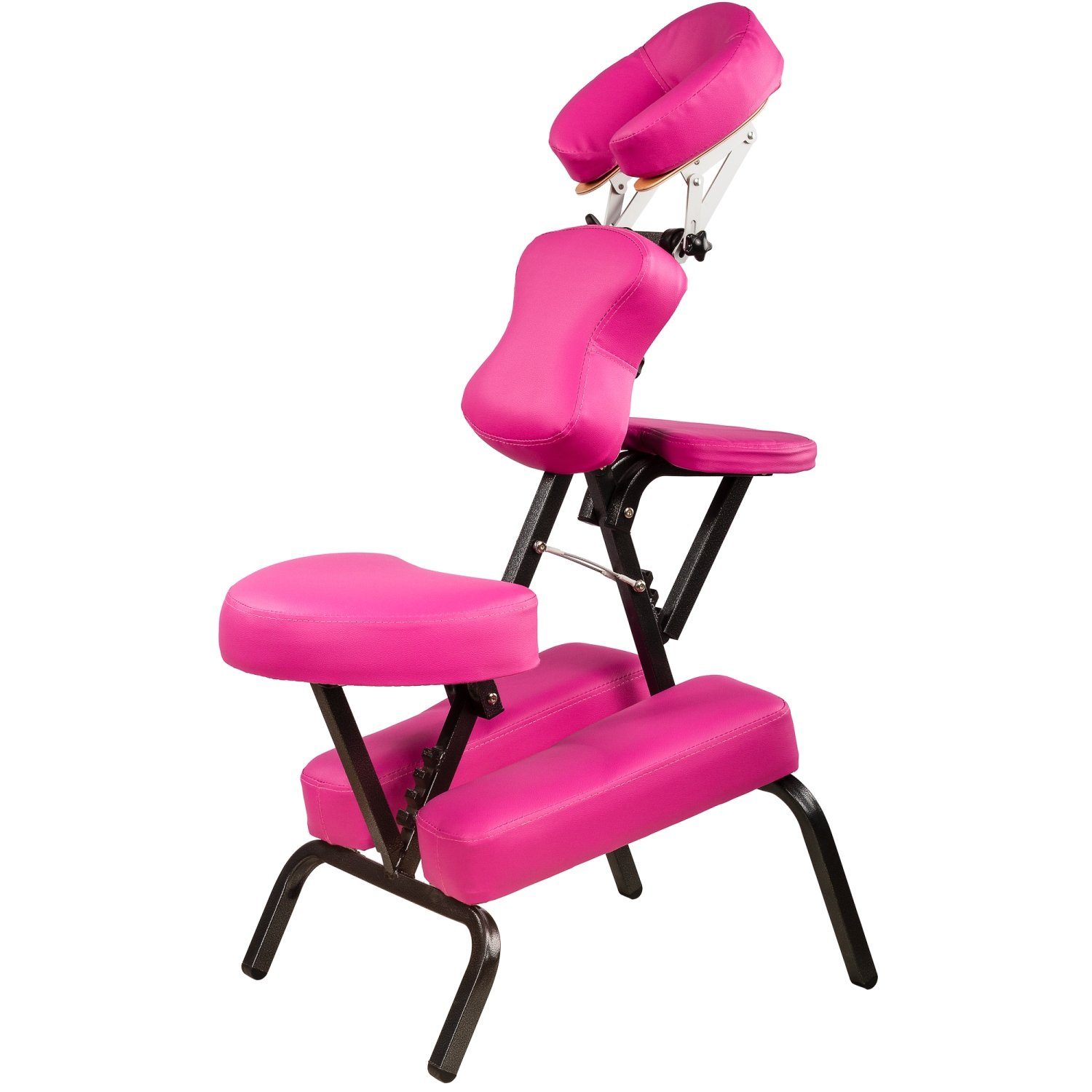 MOVIT Massagesessel Movit® Klappbarer Massagestuhl/Tattoo Stuhl, inkl. Tasche, belastbar bis 200 kg, Farbwahl, schadstoffgeprüft Pink | Massagesessel