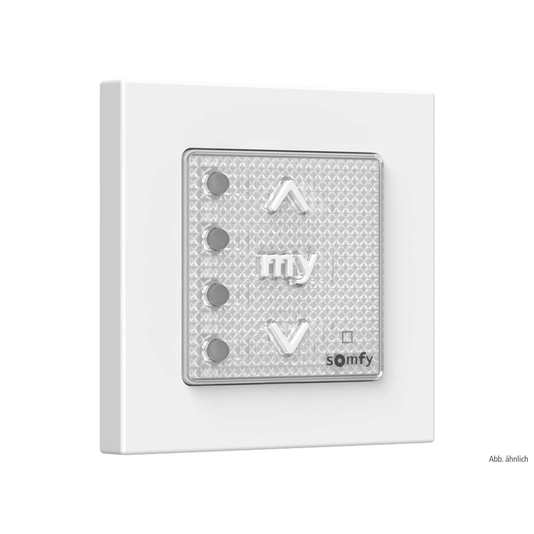 Somfy SOMFY II-4-Kanal-Funkwandsender, Smoove 4 Mode IN, mit Rahmen, 1871345 Wandtaster