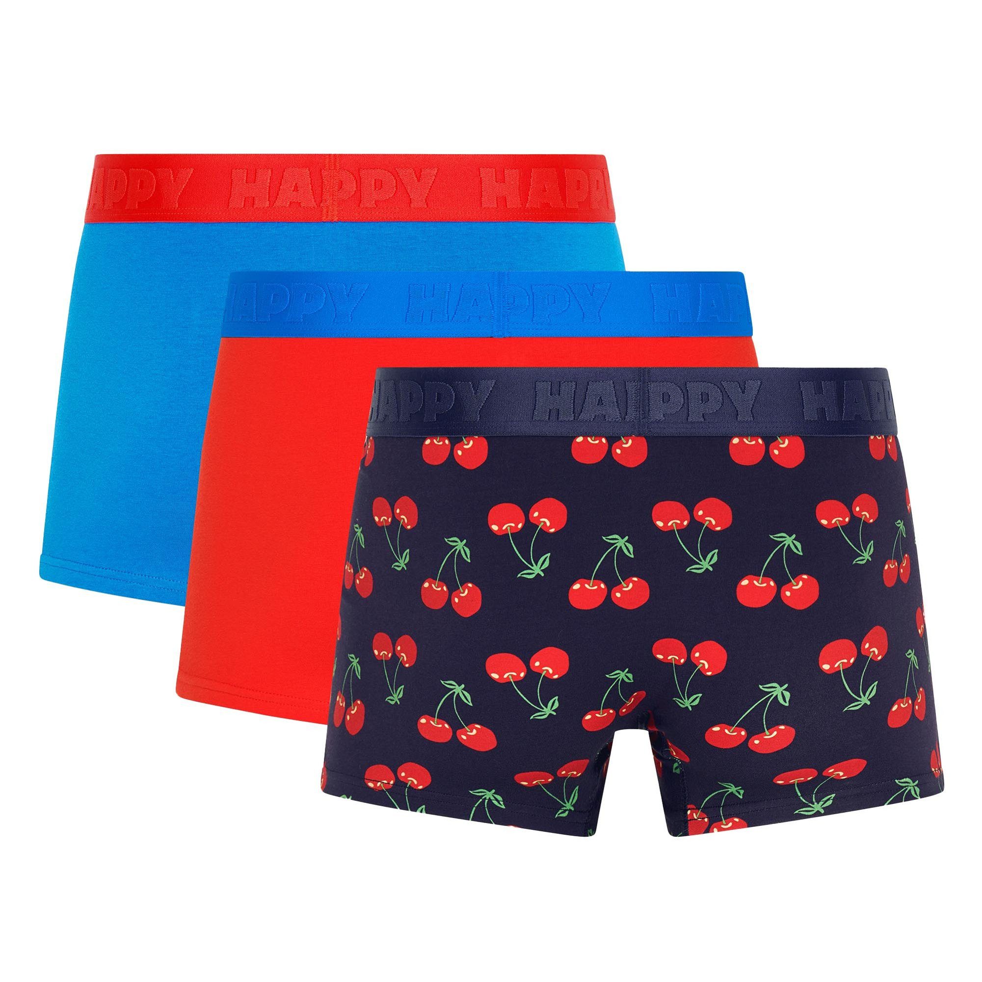 Happy Socks Boxer Herren Boxershort 3er Pack Baumwolle Boxers 3-Pack (Packung, 3er Pack)